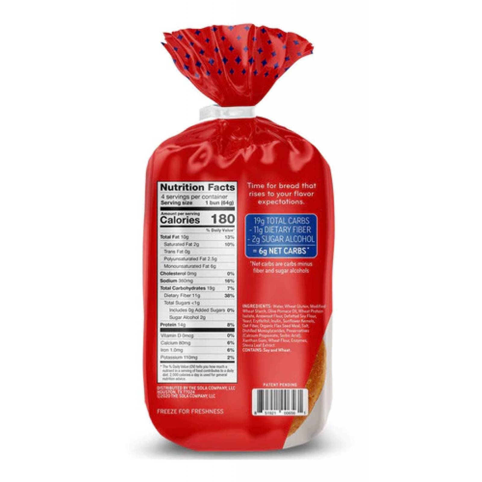 Panes Keto En 3 Pack De Caja, Hamburguesa Y Hotdog De Sola