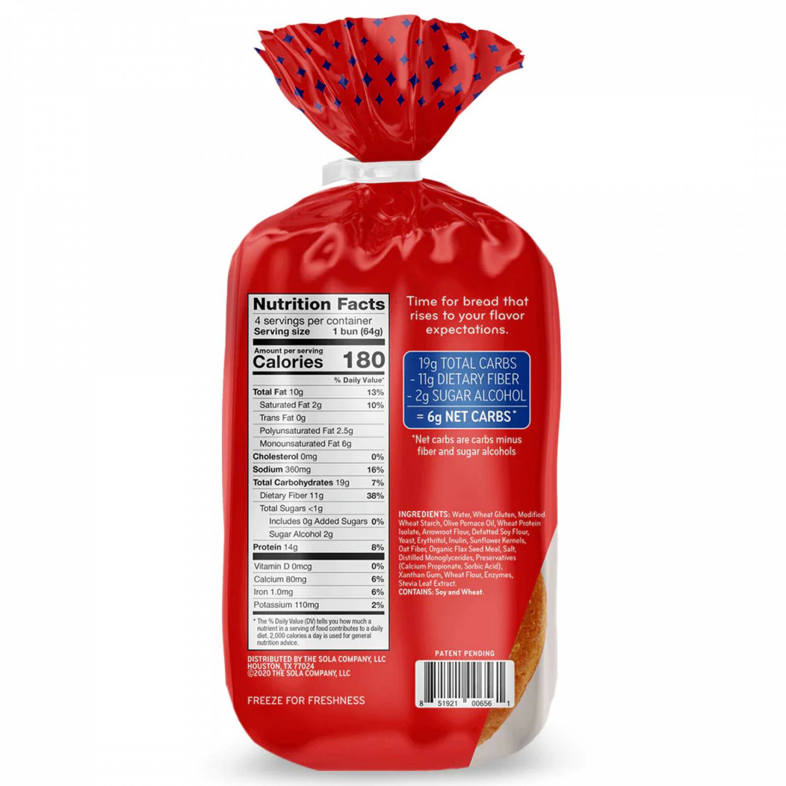 Panes Keto En 3 Pack De Caja Multigrano, Hamburguesa Y Hotdog De Sola