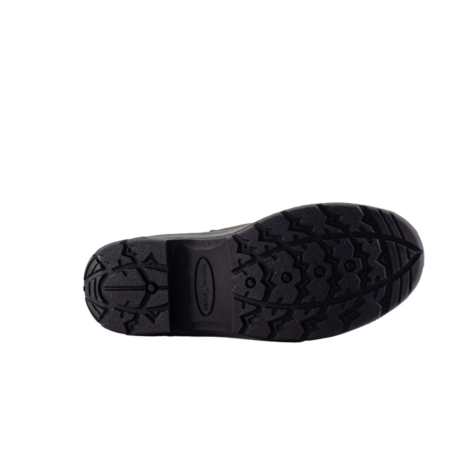 MODUSS SHOES bota de seguridad BORCEGUI MODELO 053 COLOR CAFÉ SUELA NEGRA