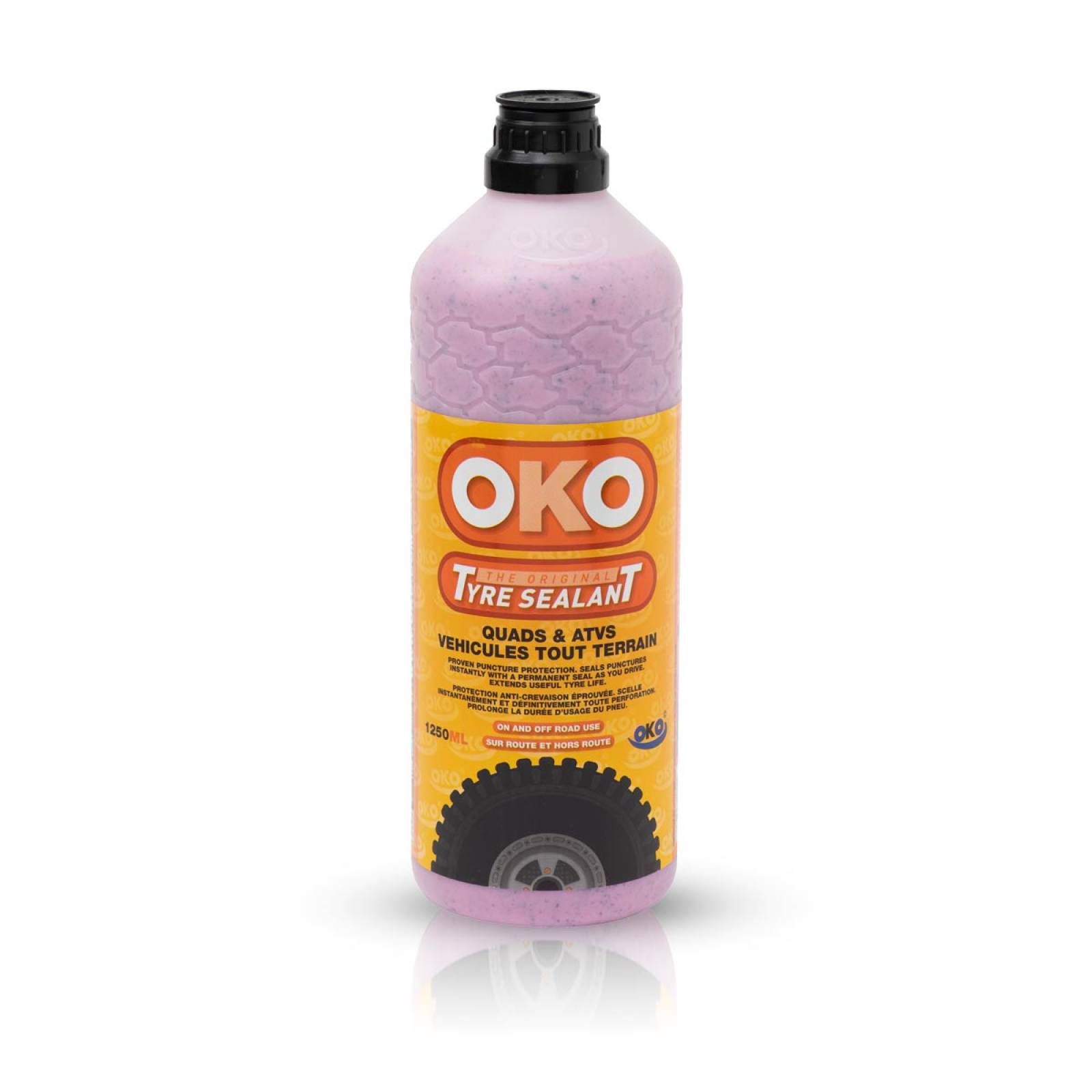 OKO México Sellador Antiponchaduras Vehiculos ligeros 4 neumaticos Quads & ATV's 1250ml
