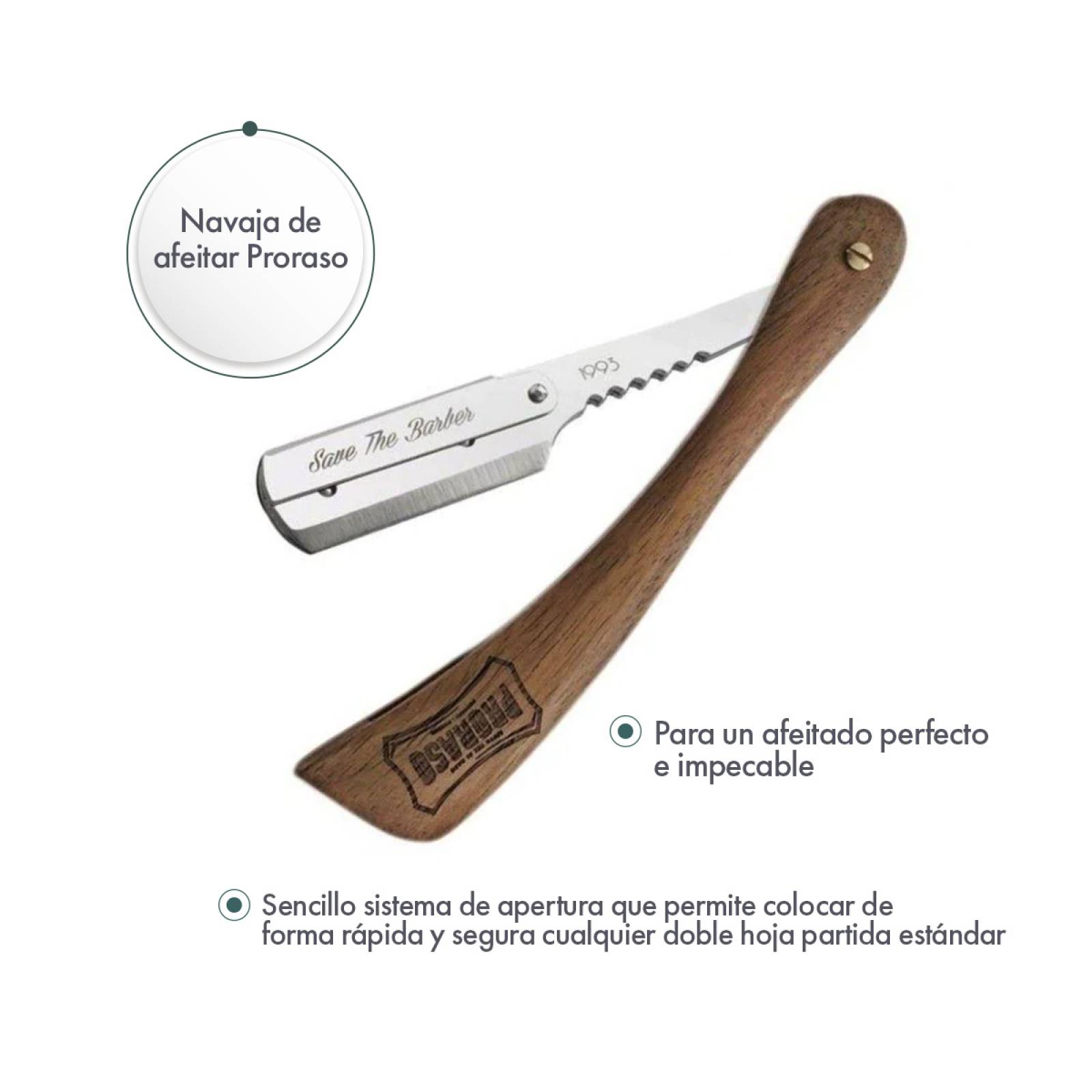 Proraso Navaja de Afeitar Profesional