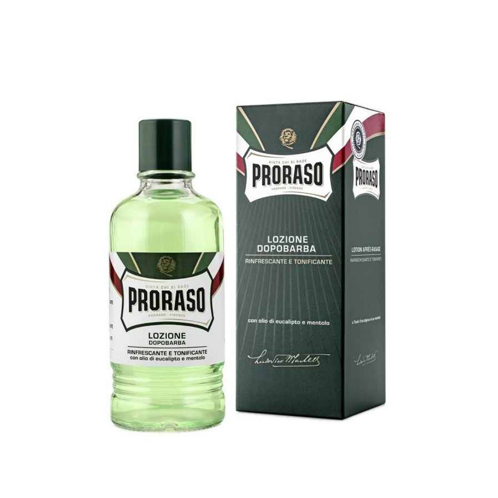 Proraso Loción Profesional para Barba Eucalipto y Mentol Refrescante 400 ml