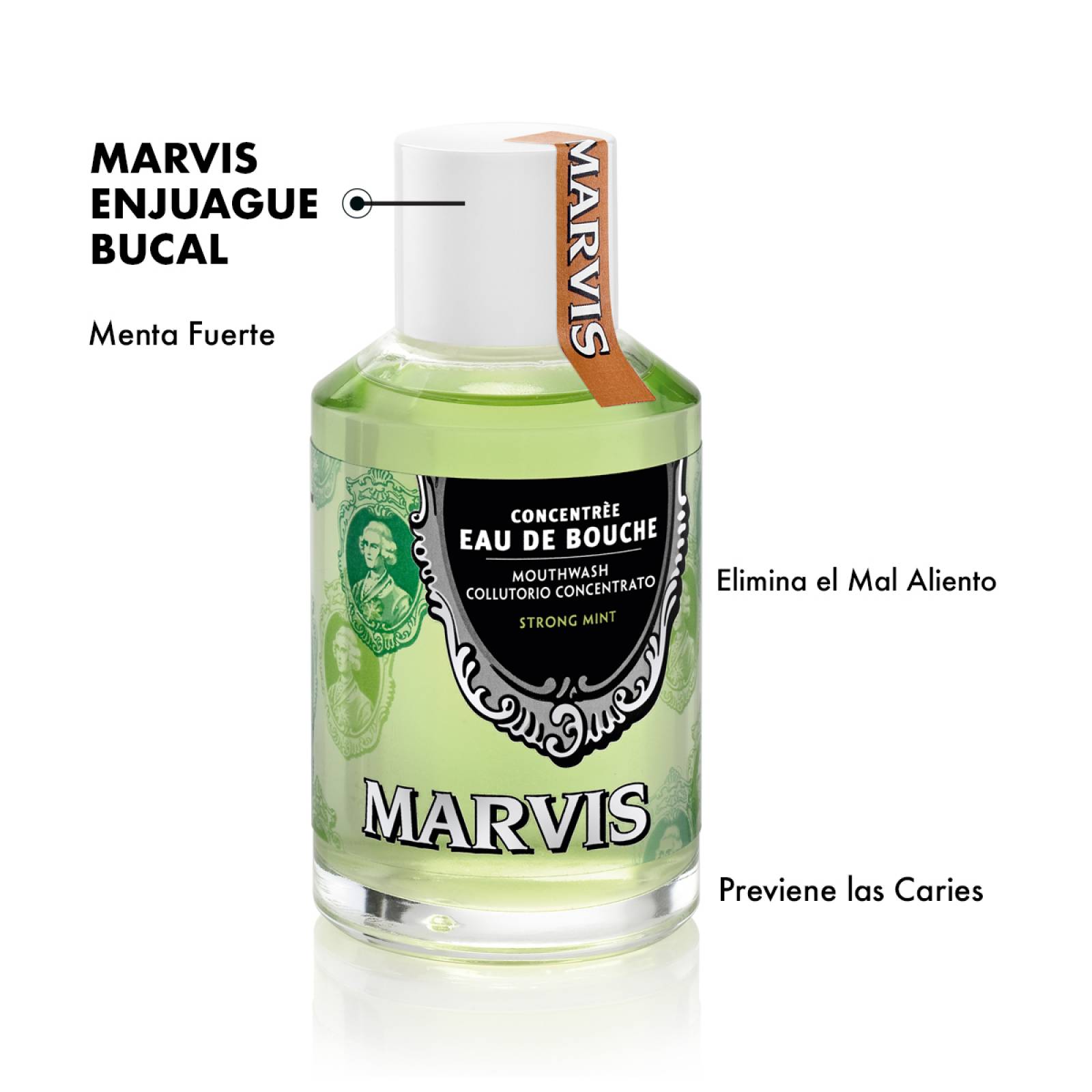 Marvis Enjuague Bucal Menta Fuerte 120 ml