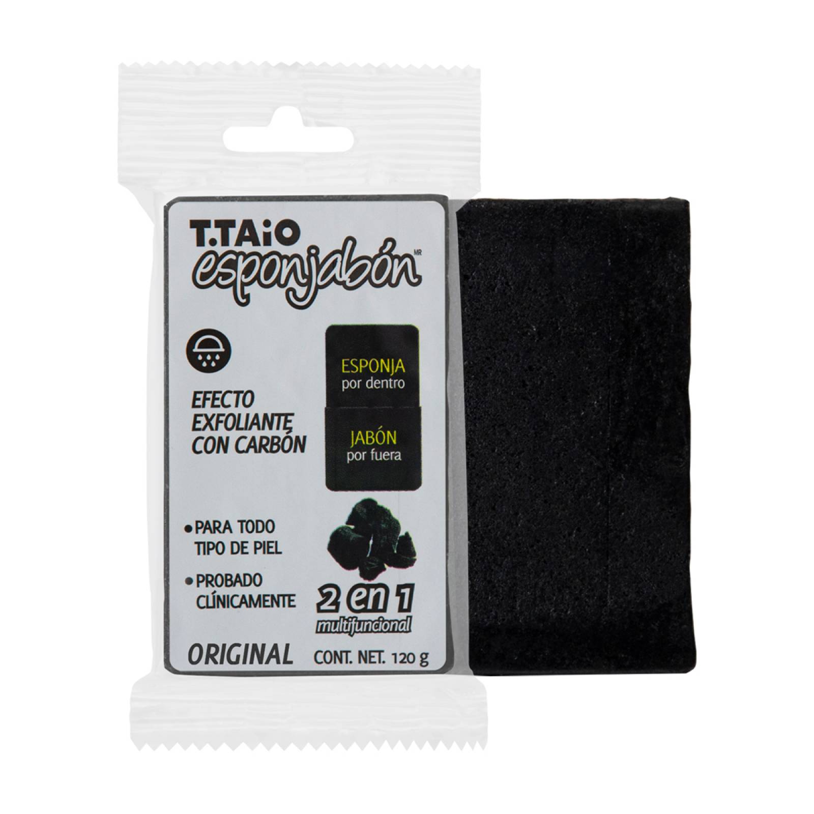 T.Taio Esponjabon Carbon Activado Purificante 2 en 1