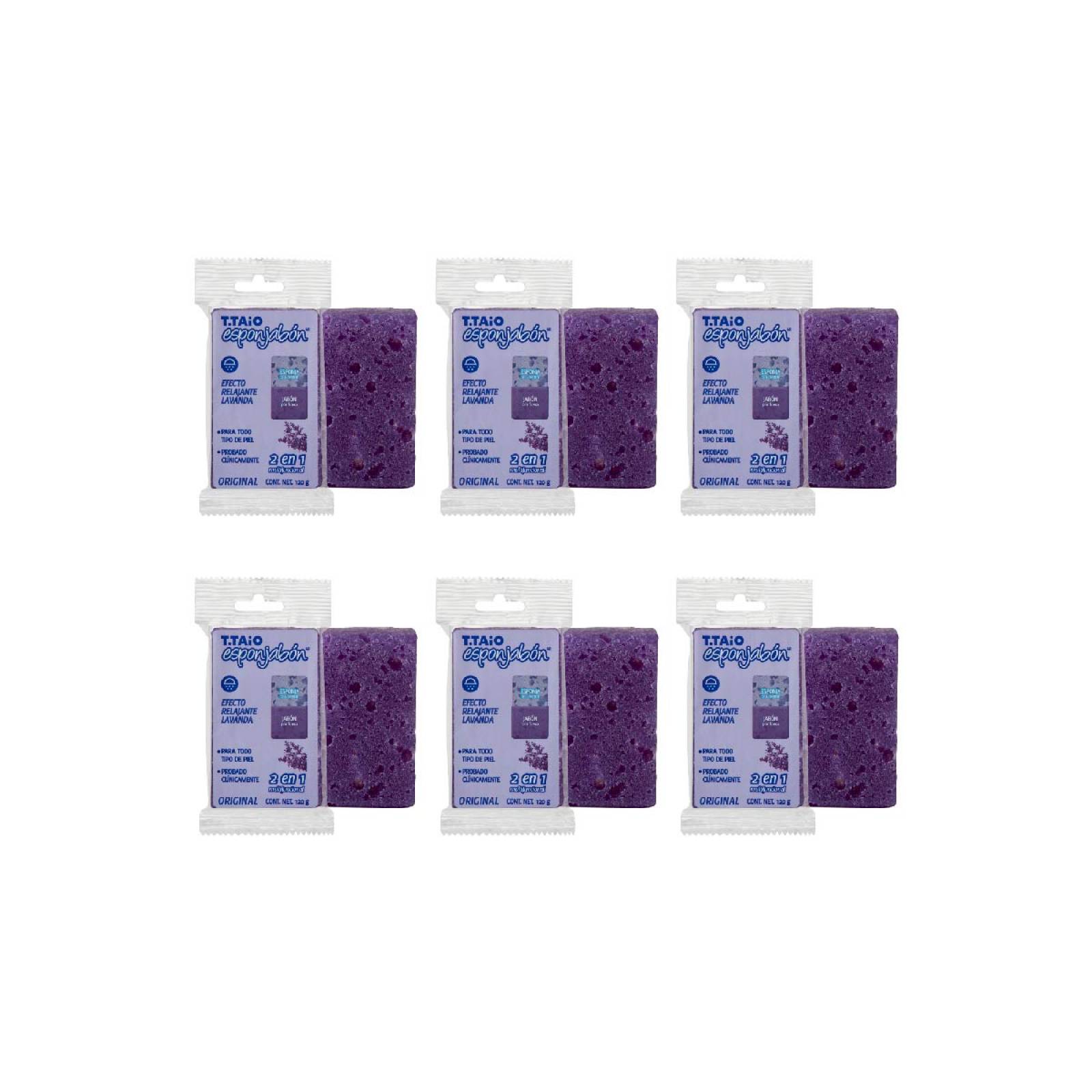T.Taio Sixpack Esponjabon Lavanda Relajante 2 en 1