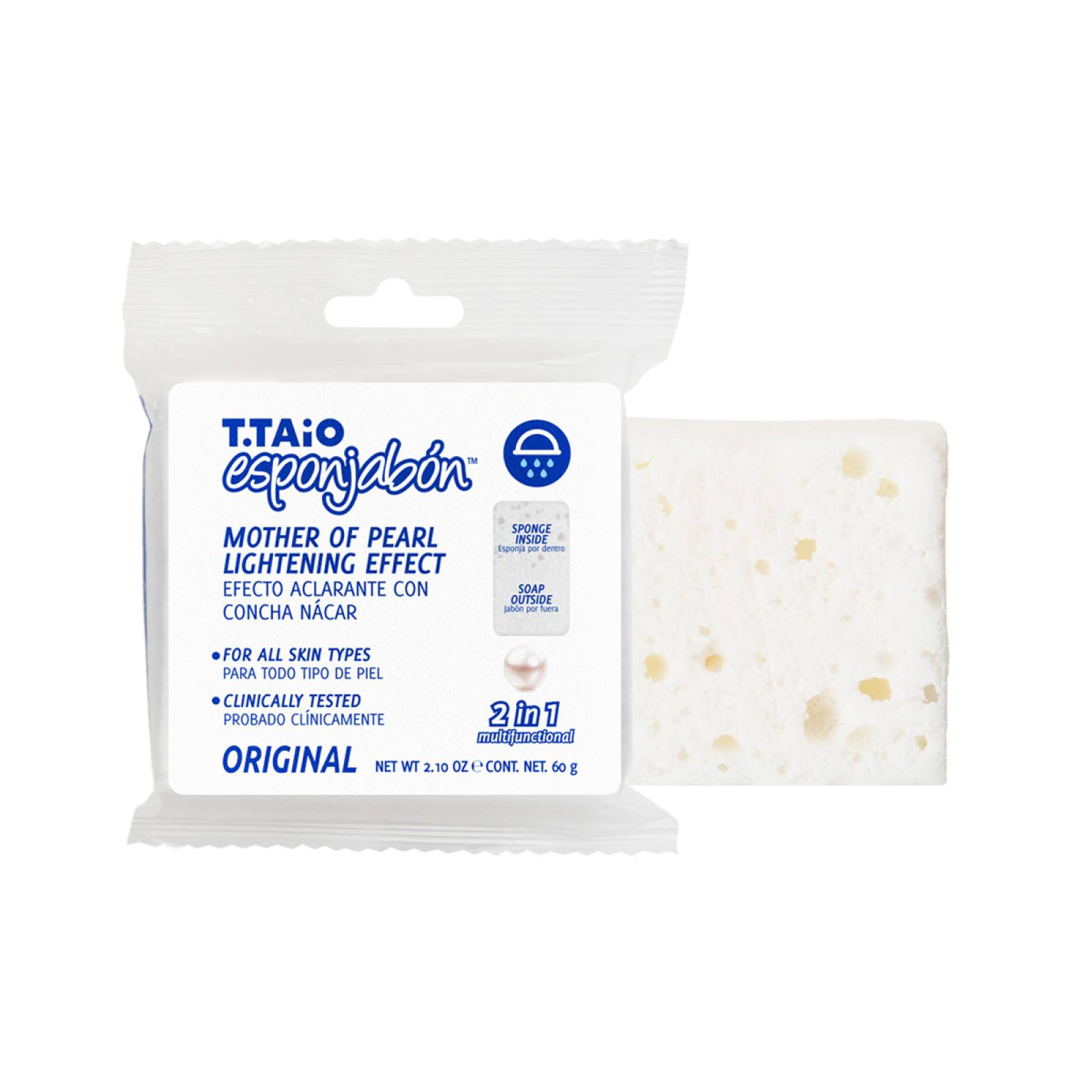 T.Taio Esponjabon Mini Concha Nacar Aclarante 2 en 1