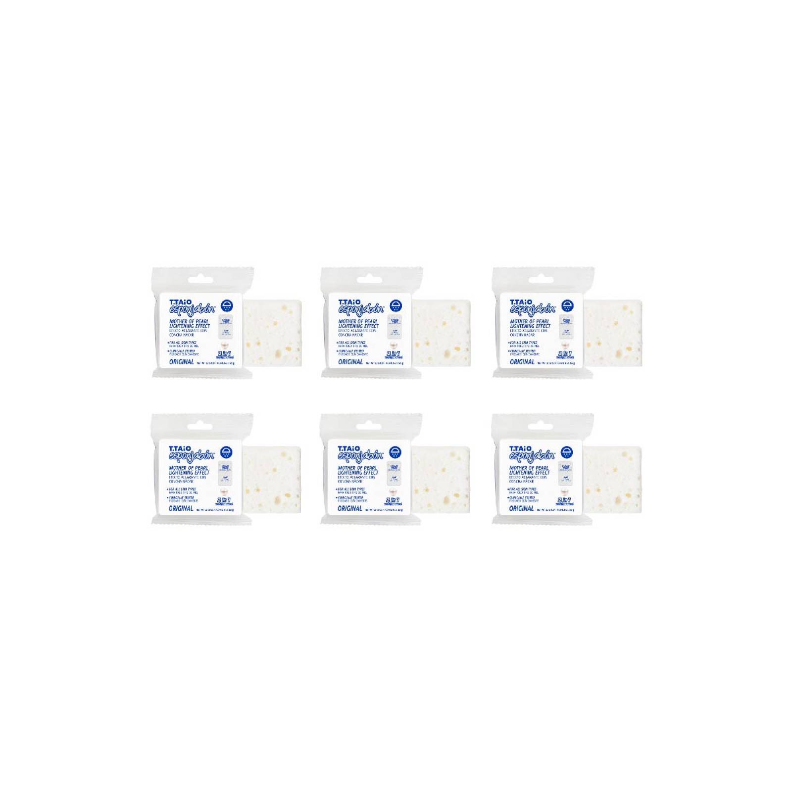 T.Taio Sixpack Esponjabon Mini Concha Nacar Aclarante 2 en 1