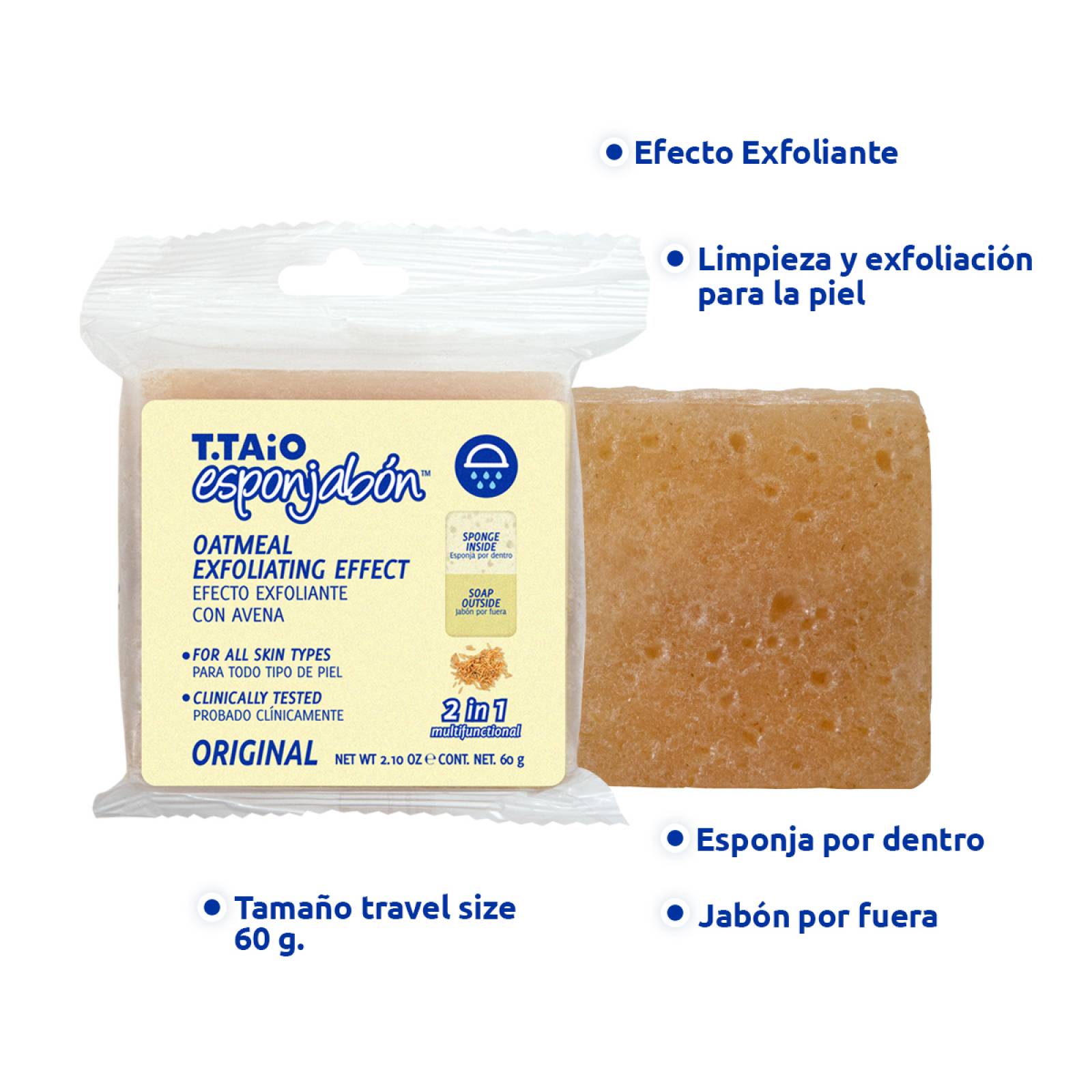 T.Taio Sixpack Esponjabon Mini Avena Exfoliante 2 en 1