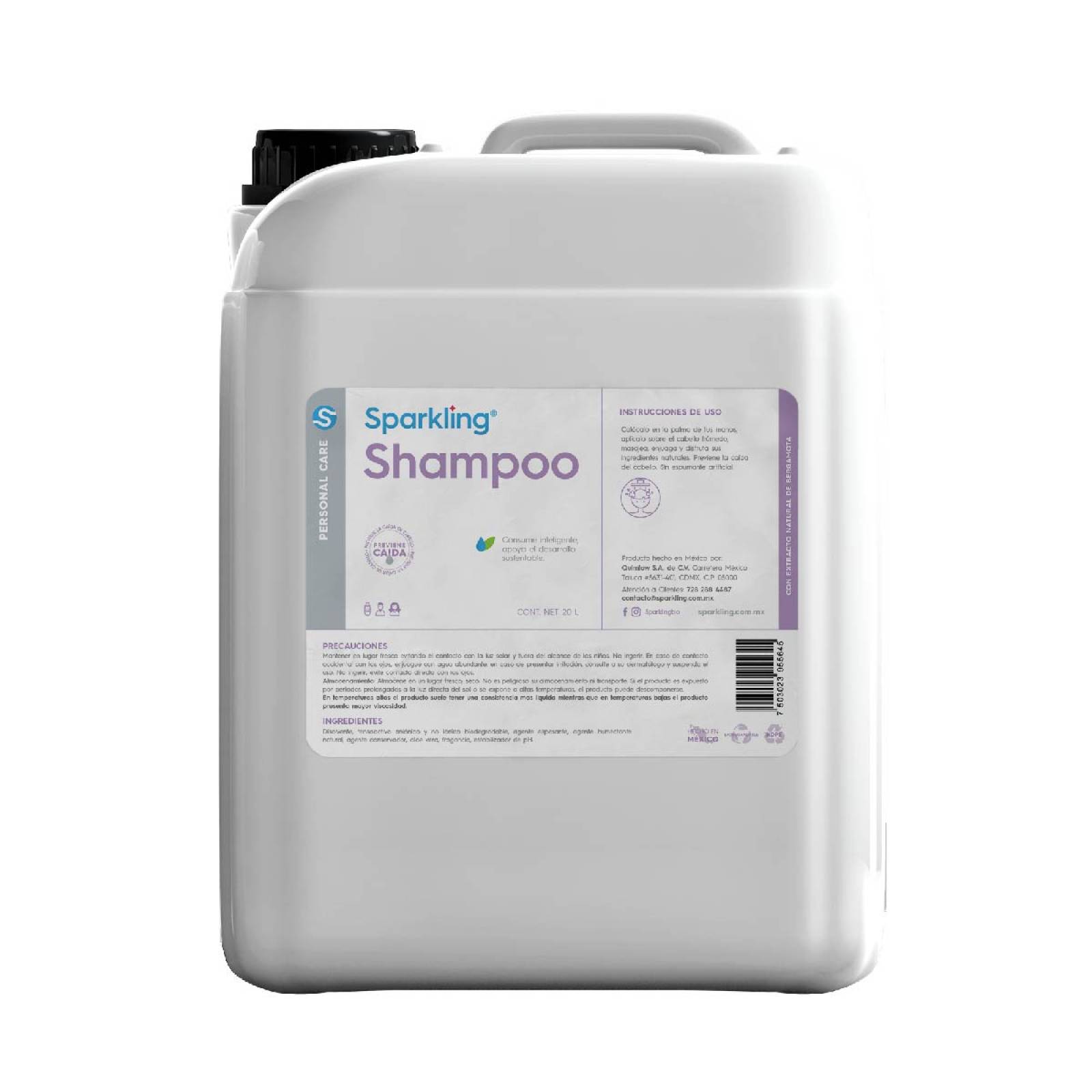 Sparkling Shampoo semiliquido 20 litros.