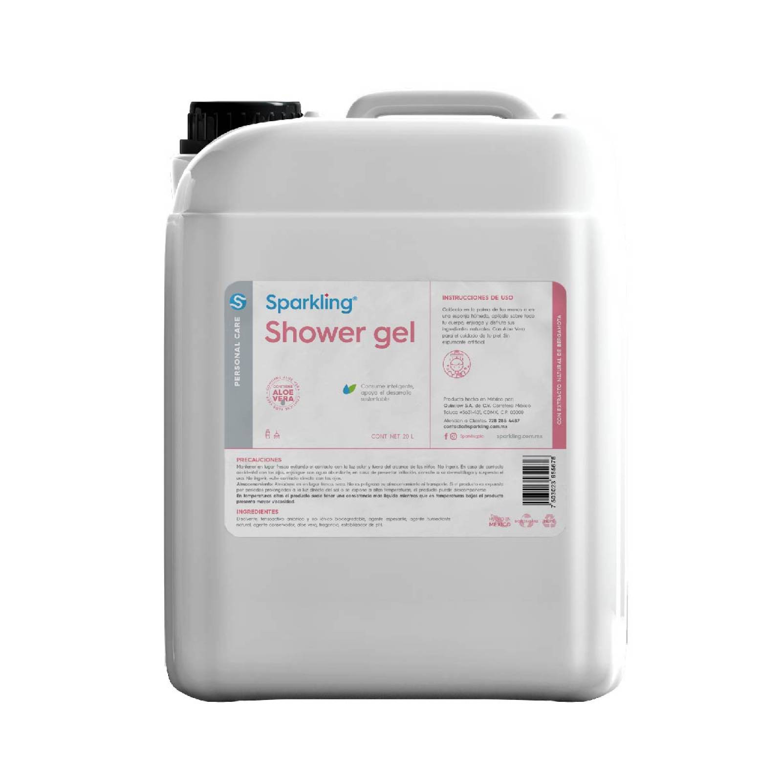 Sparkling Shower Gel corporal de ducha semilíquido 20 litros.