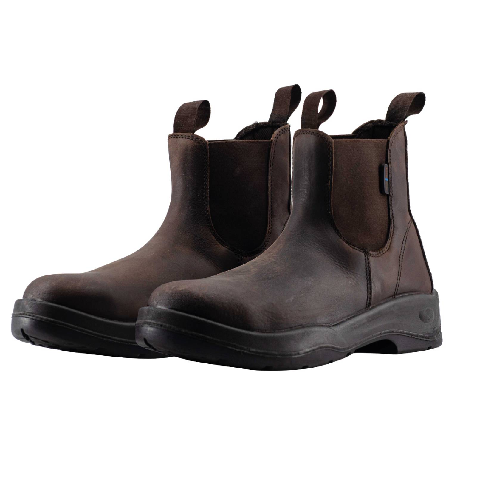 Moduss Shoes Botas de seguridad tipo Botín color café suela negra