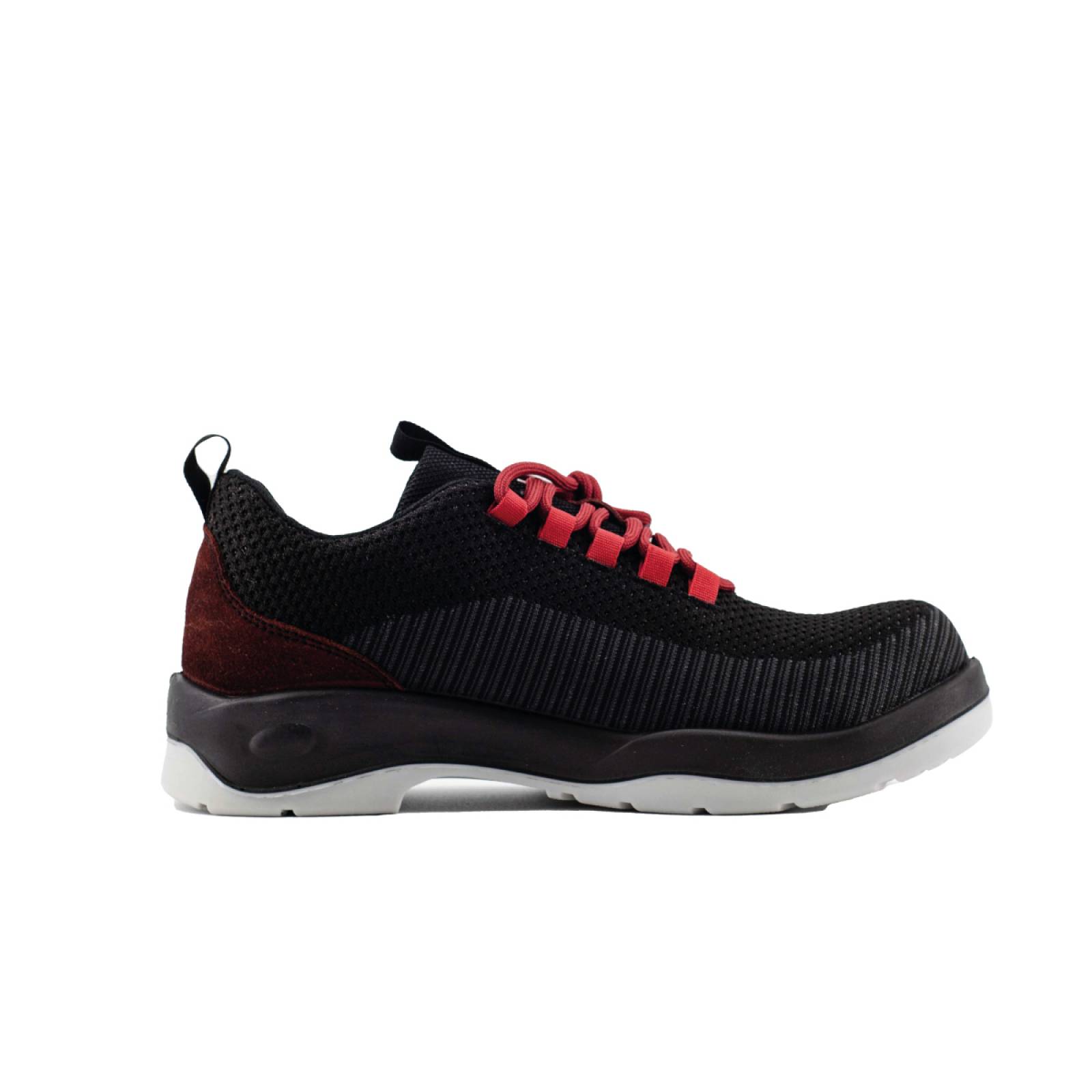 Moduss Shoes Tenis Deportivos para caballeros color negro con rojo