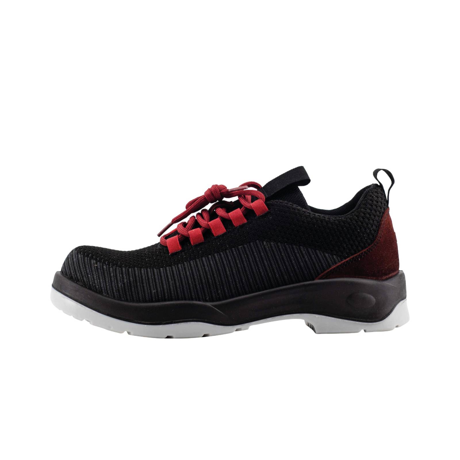 Moduss Shoes Tenis Deportivos para caballeros color negro con rojo