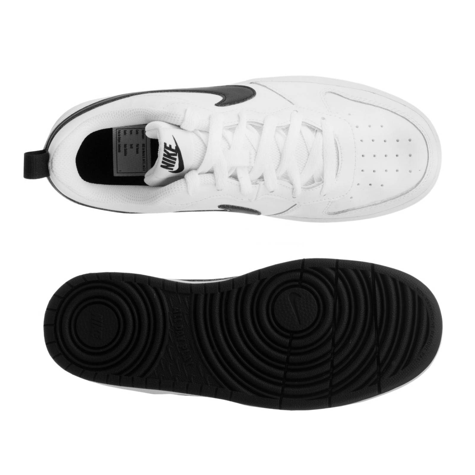 Tenis Nike Court Borough Niño BQ5448104 Blanco Escolar