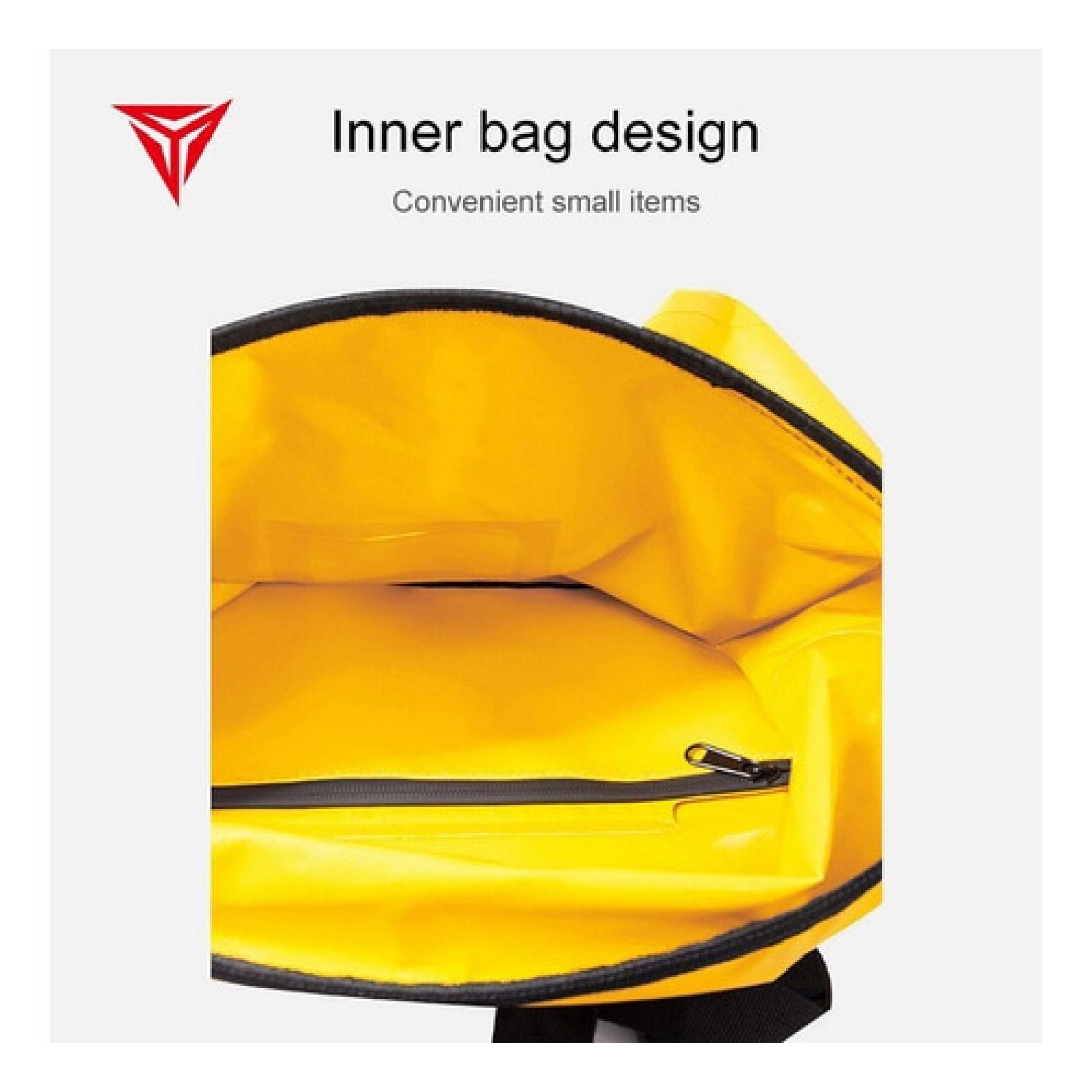 Bolsa Moto Impermeable 66lt Maleta Mochila Equipaje Moto color amarillo