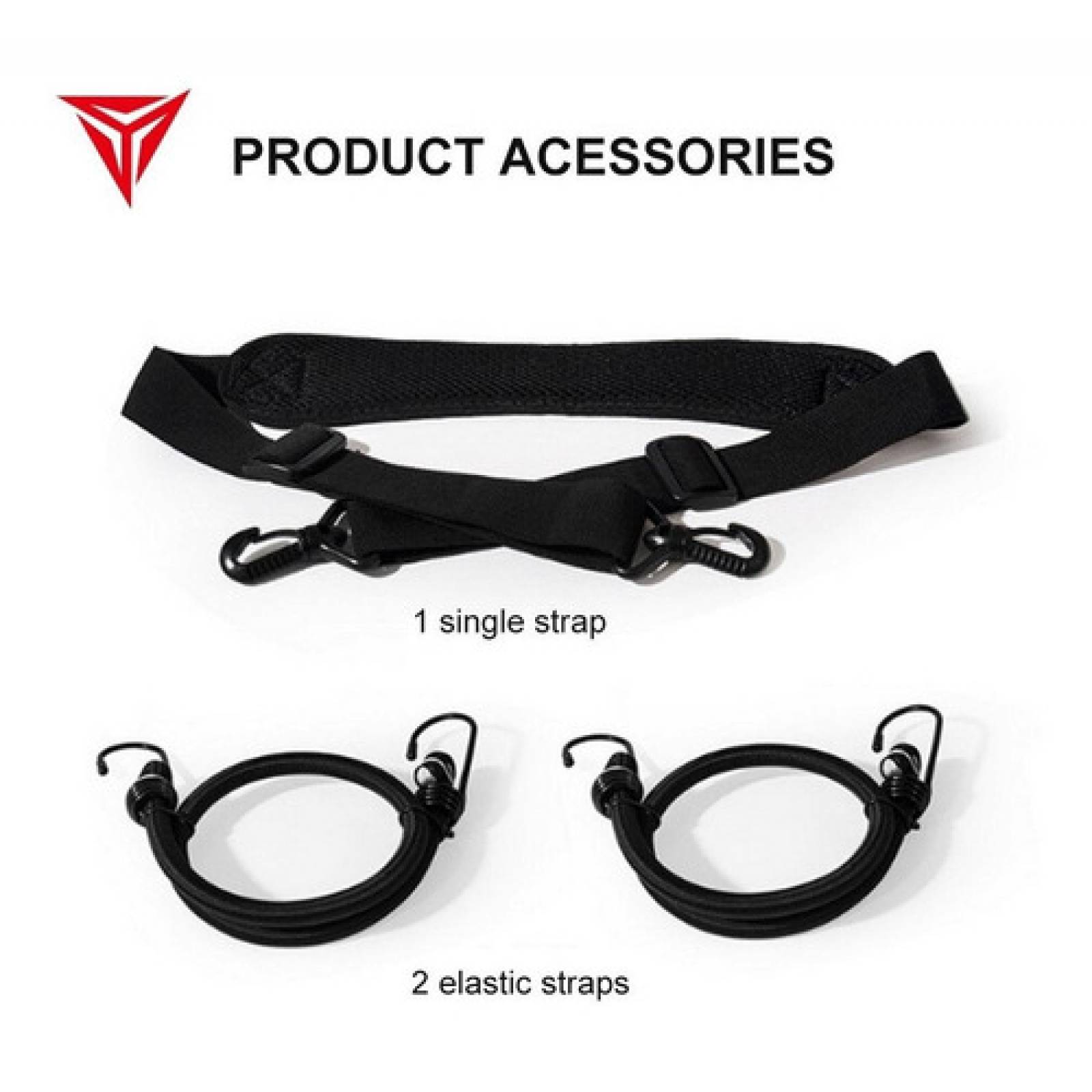 Bolsa Moto Impermeable 66lt Maleta Mochila Equipaje Moto color amarillo