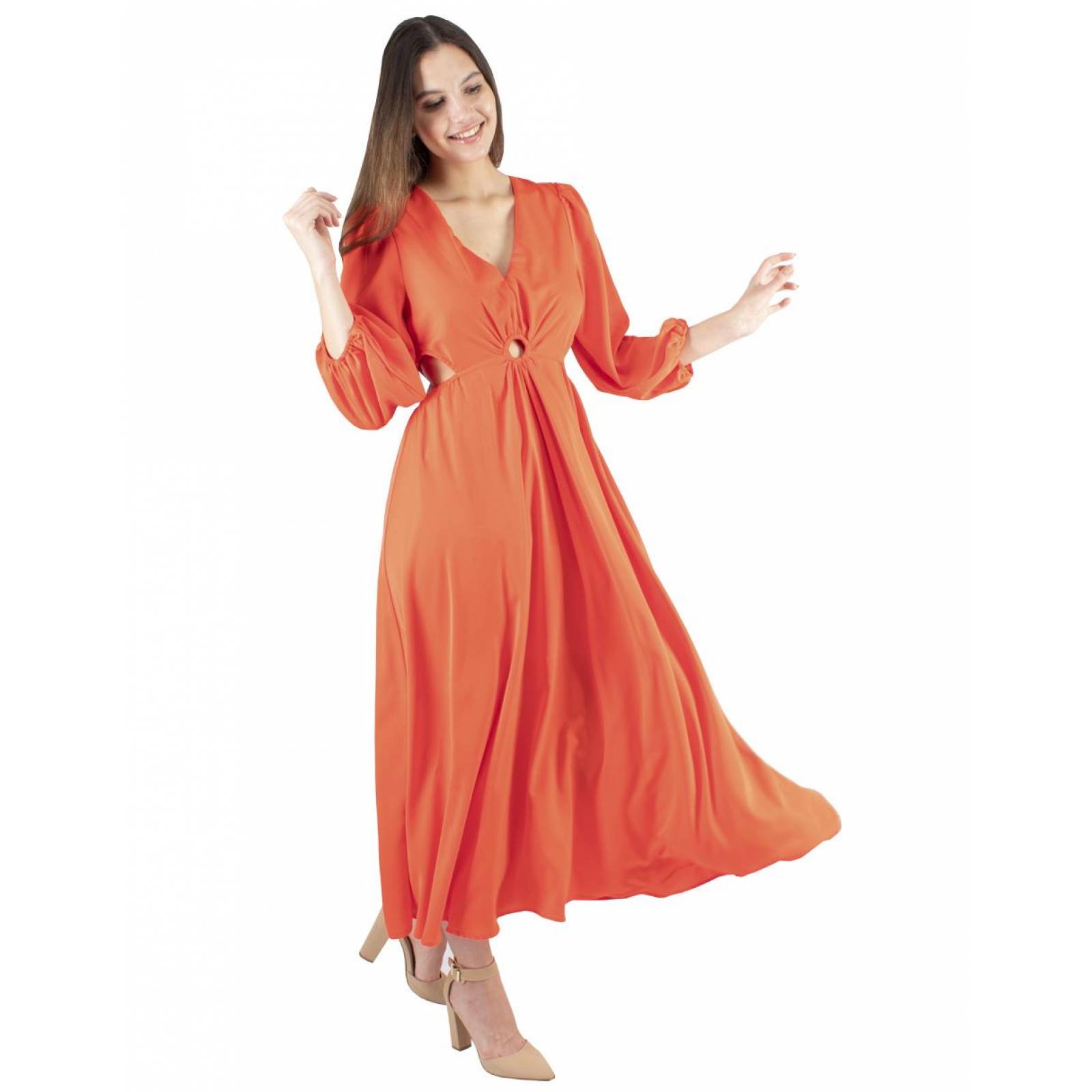 Vestido midi cut out AMAD para dama 