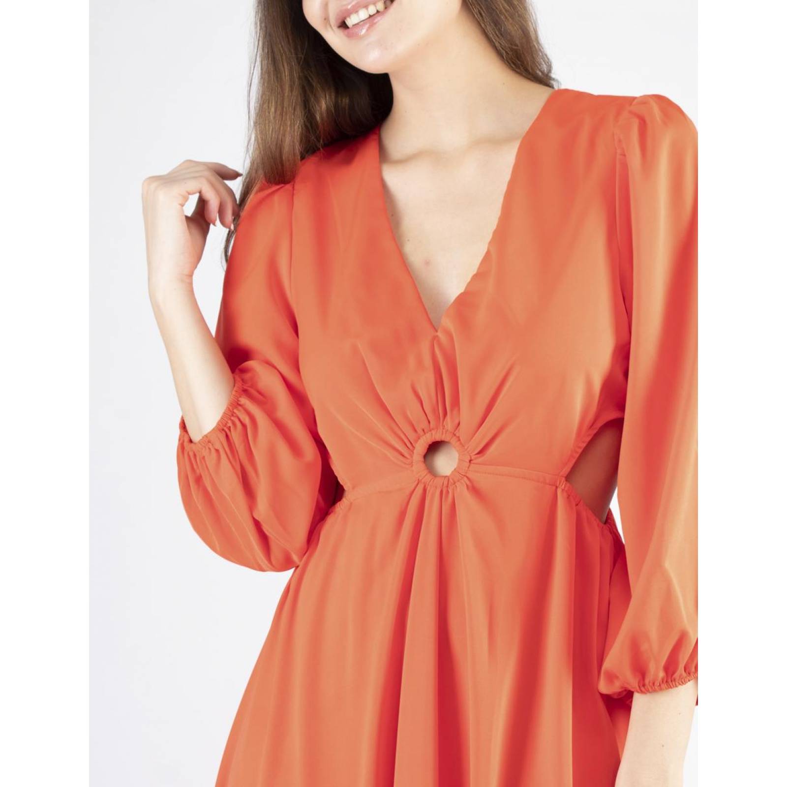 Vestido midi cut out AMAD para dama 