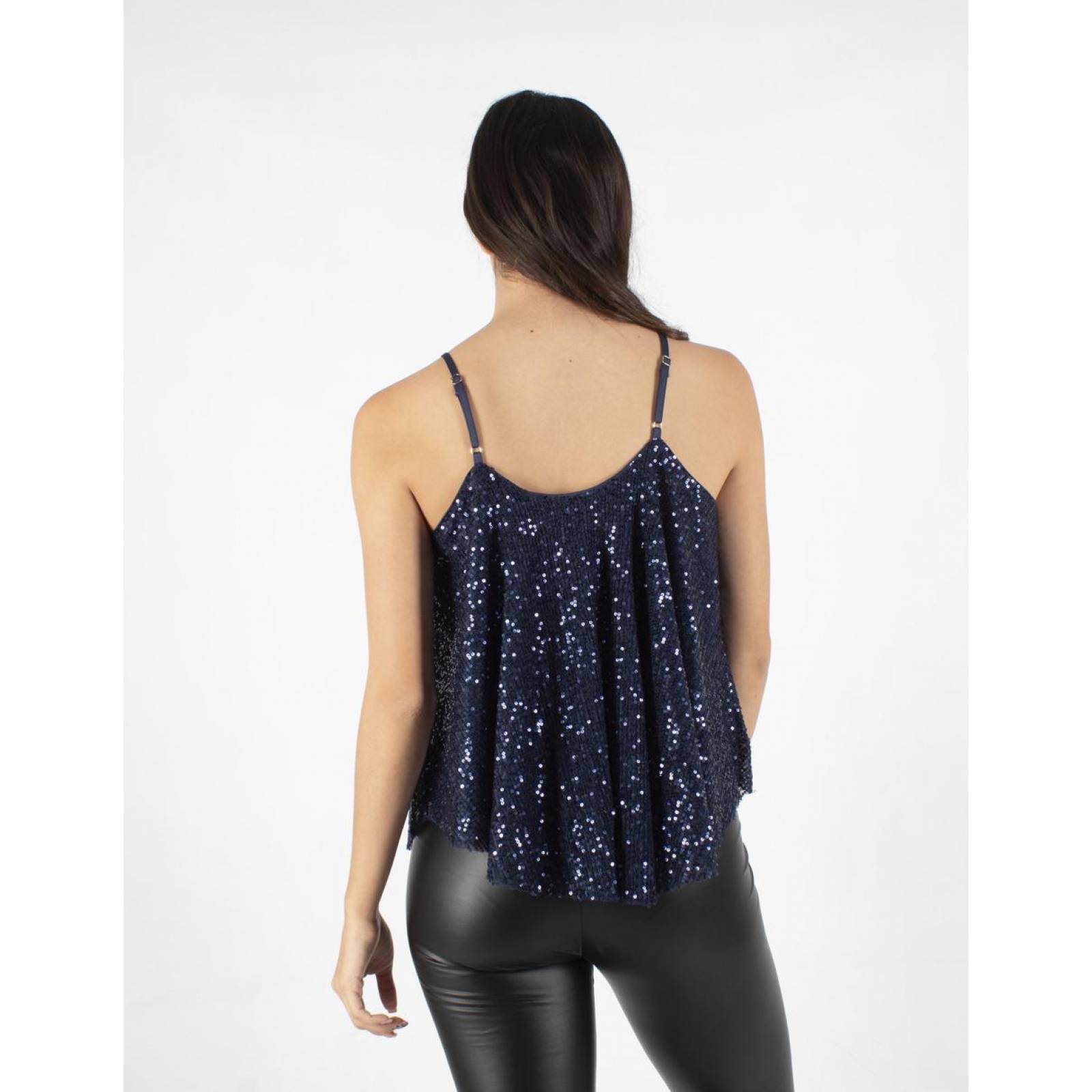 Blusa tirantes lentejuelas AMAD para dama 