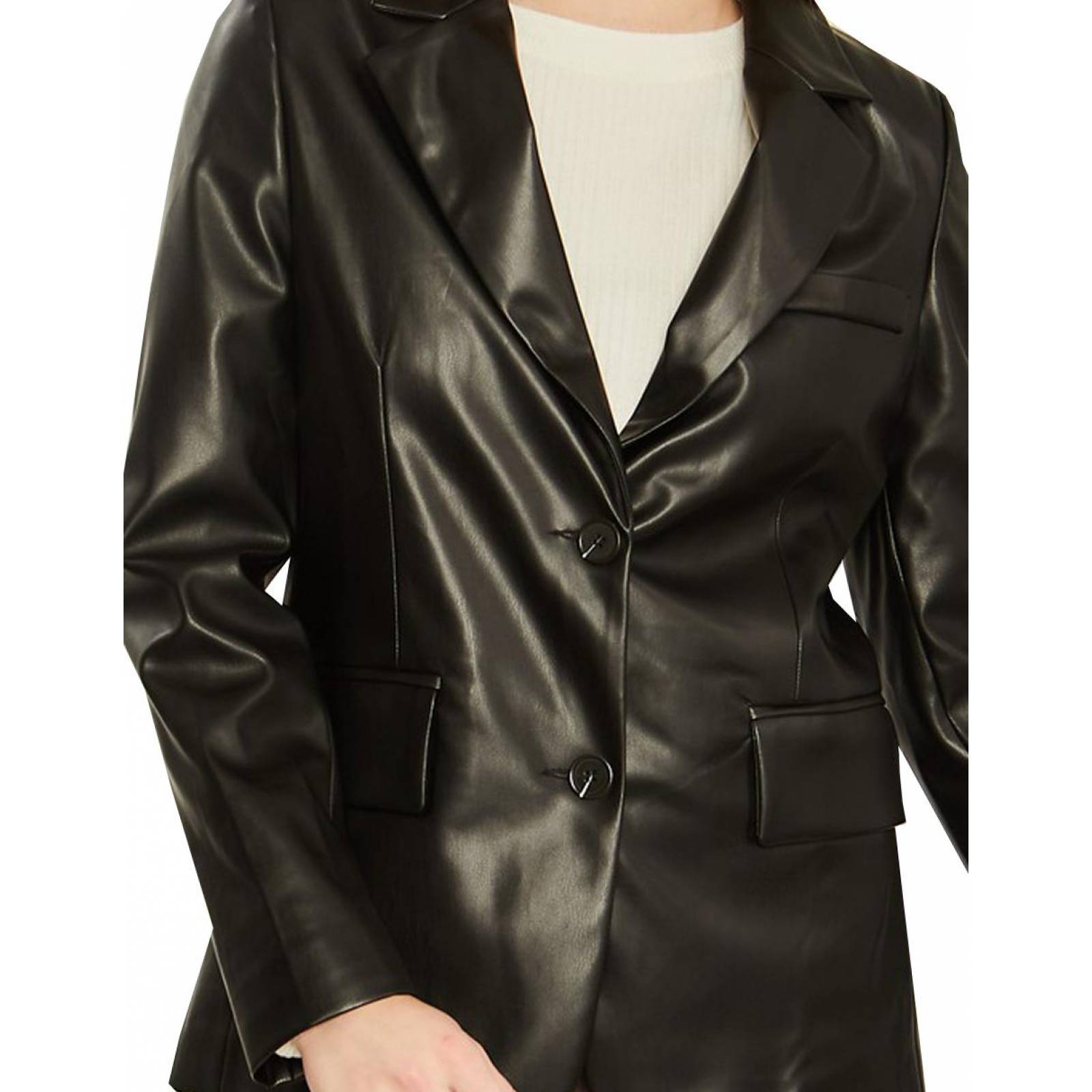 Blazer vinipiel AMAD para mujer