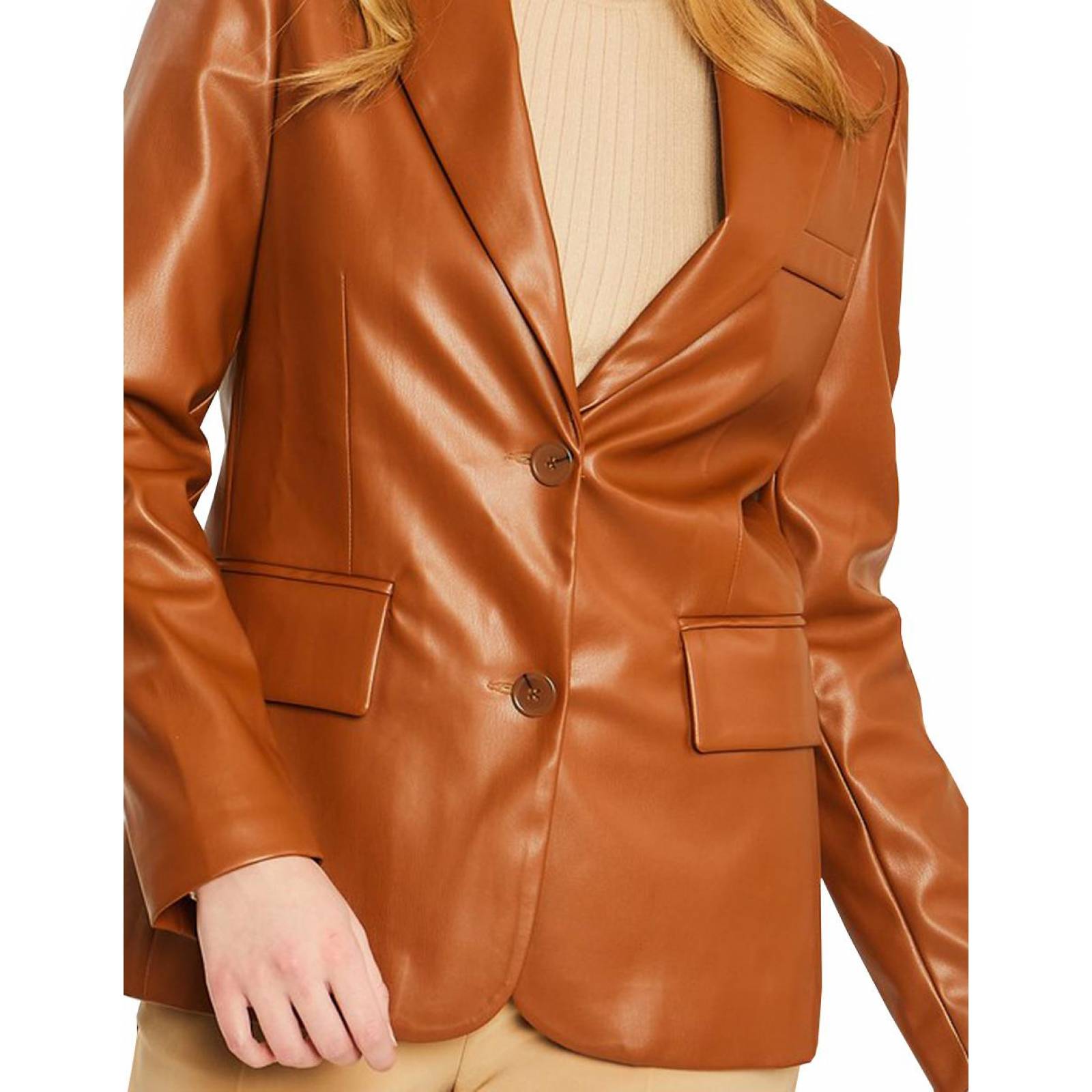 Blazer vinipiel AMAD para mujer