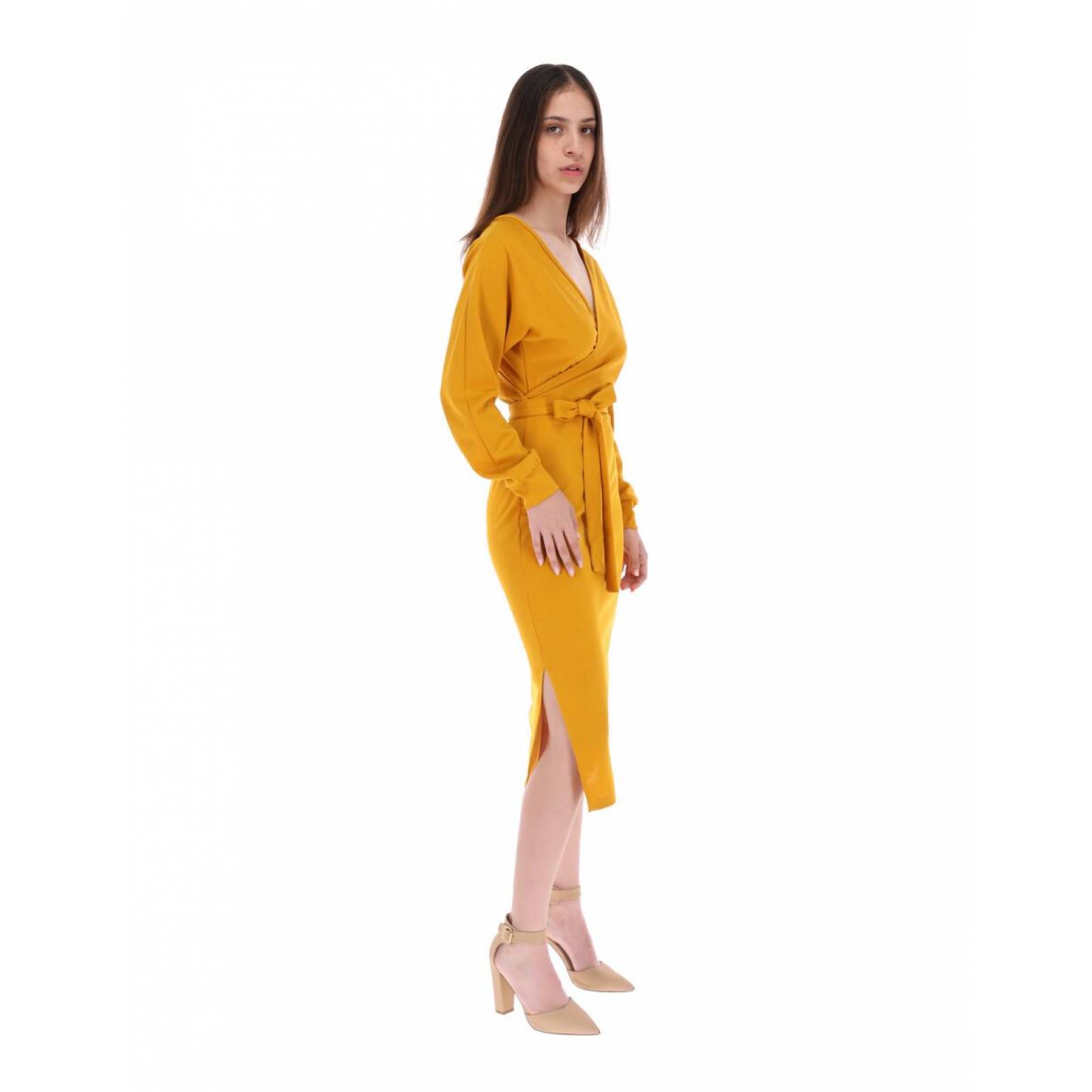 Vestido falda lápiz con aberturas AMAD para mujer 