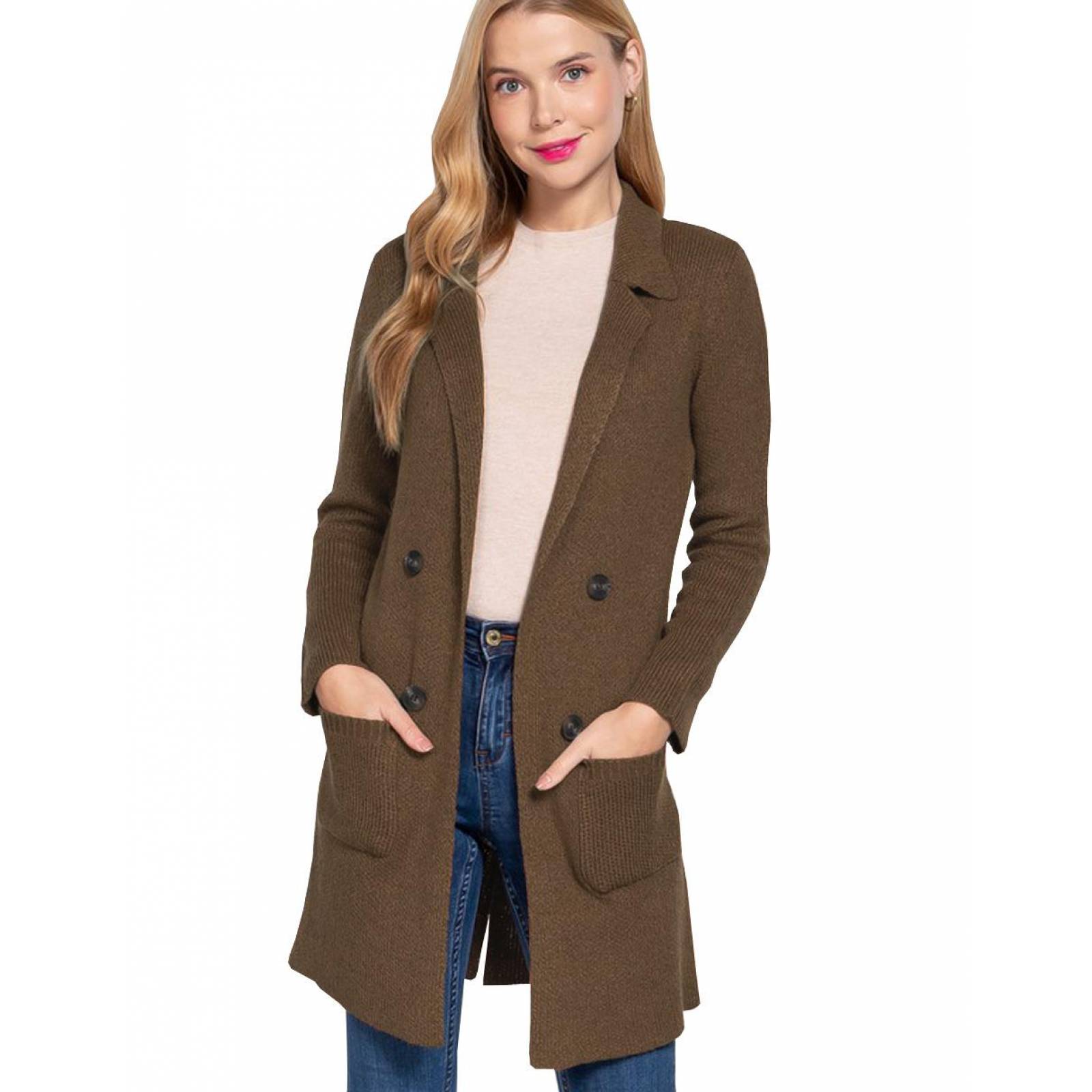 Suéter tejido botones AMAD para mujer 