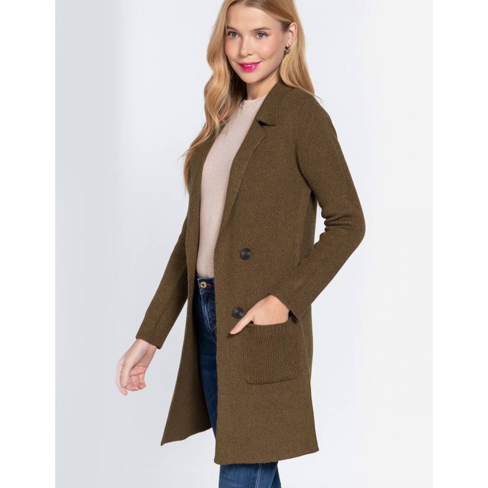 Suéter tejido botones AMAD para mujer 