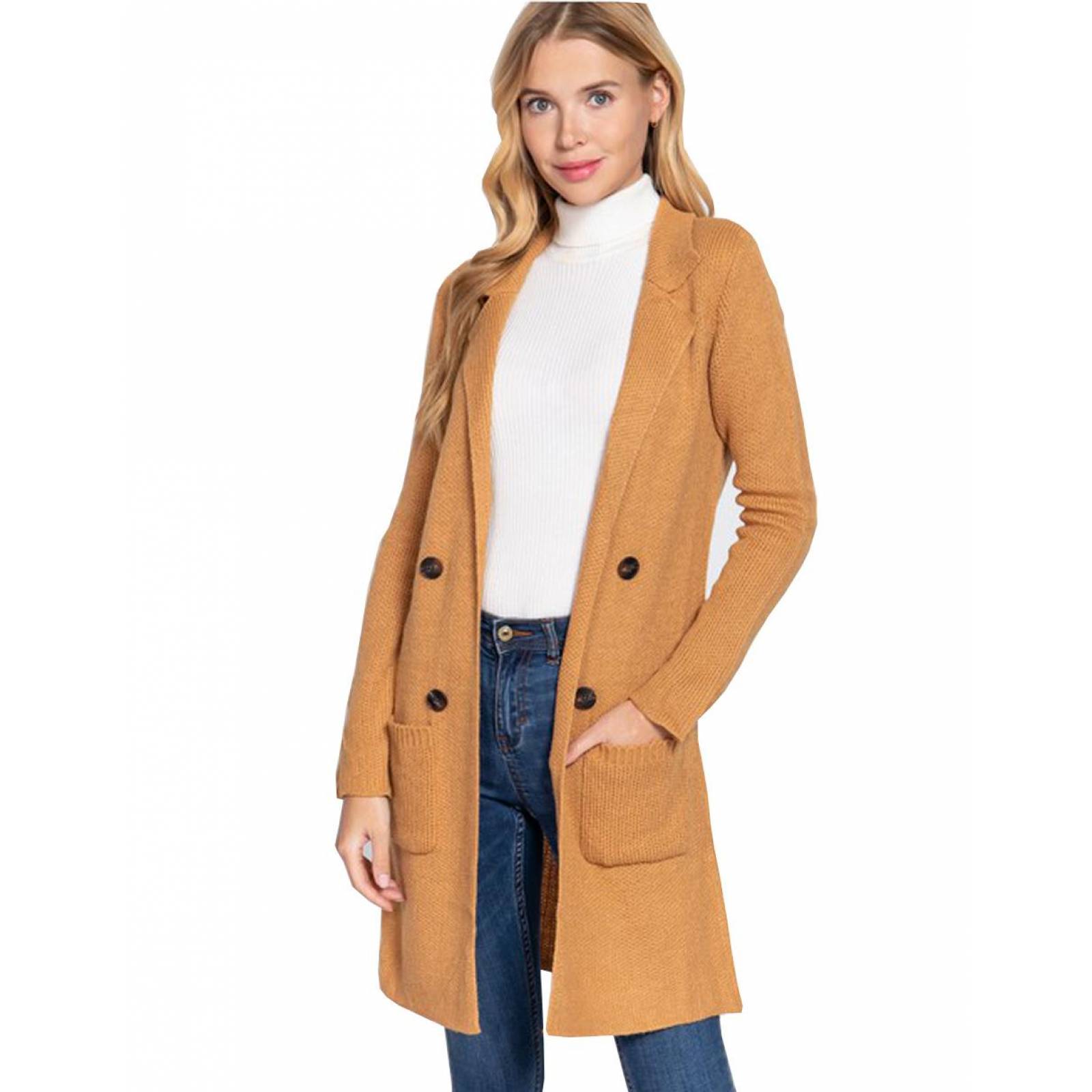 Suéter tejido botones AMAD para mujer 