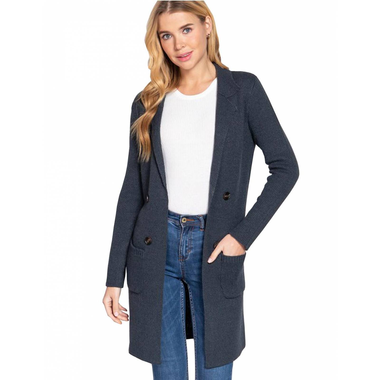 Suéter tejido botones AMAD para mujer 