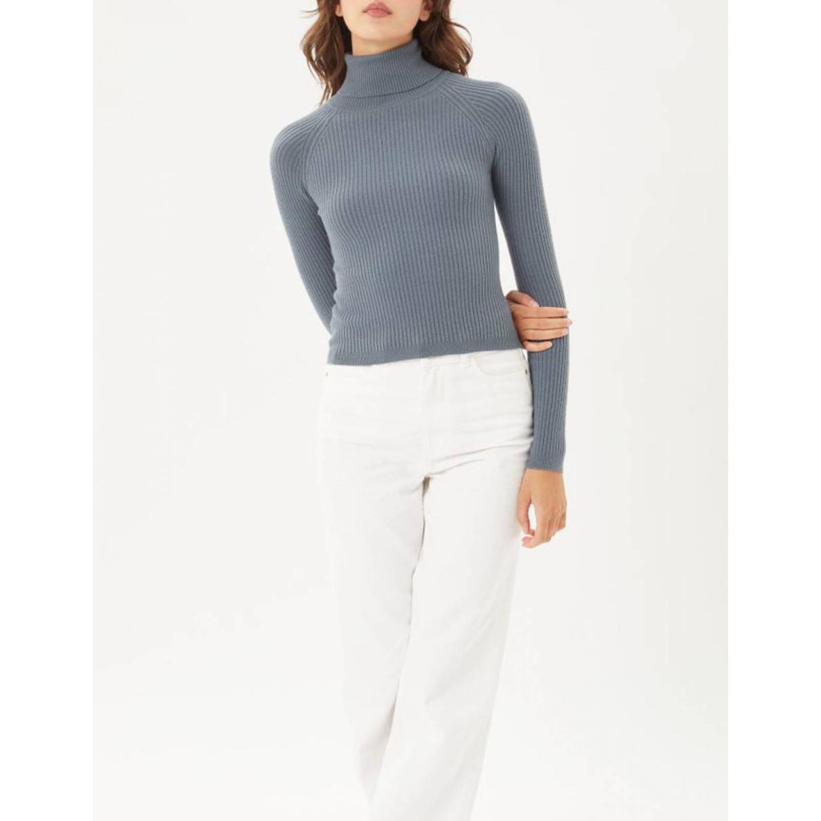 Blusa tejida cuello alto AMAD para dama 