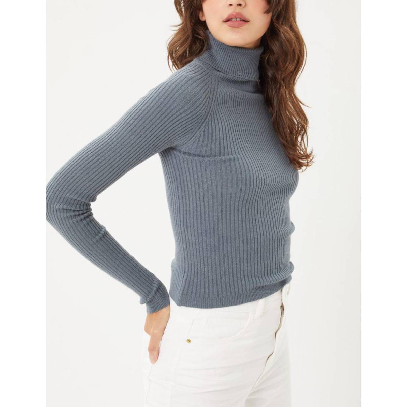 Blusa tejida cuello alto AMAD para dama 