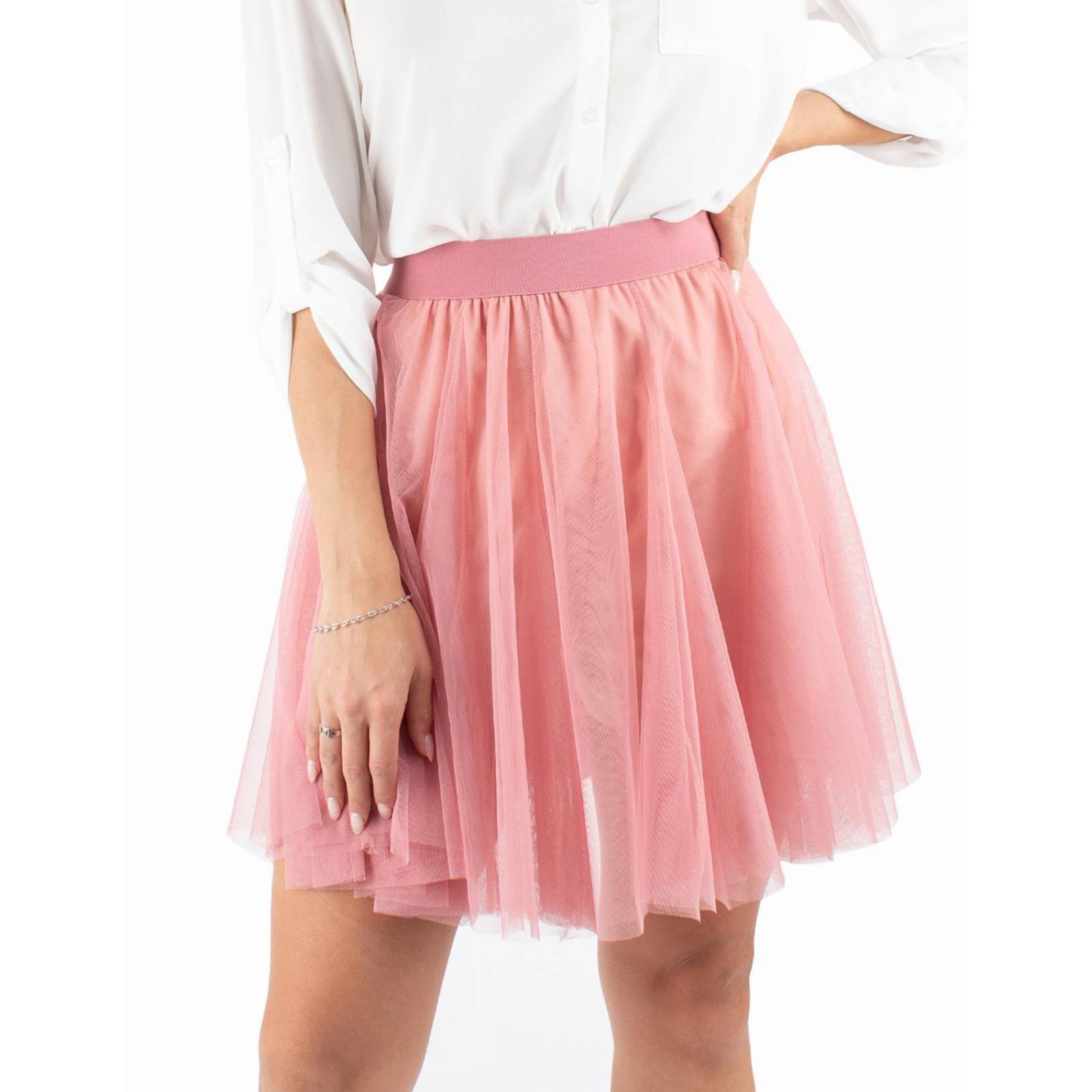 Falda corta de tul 