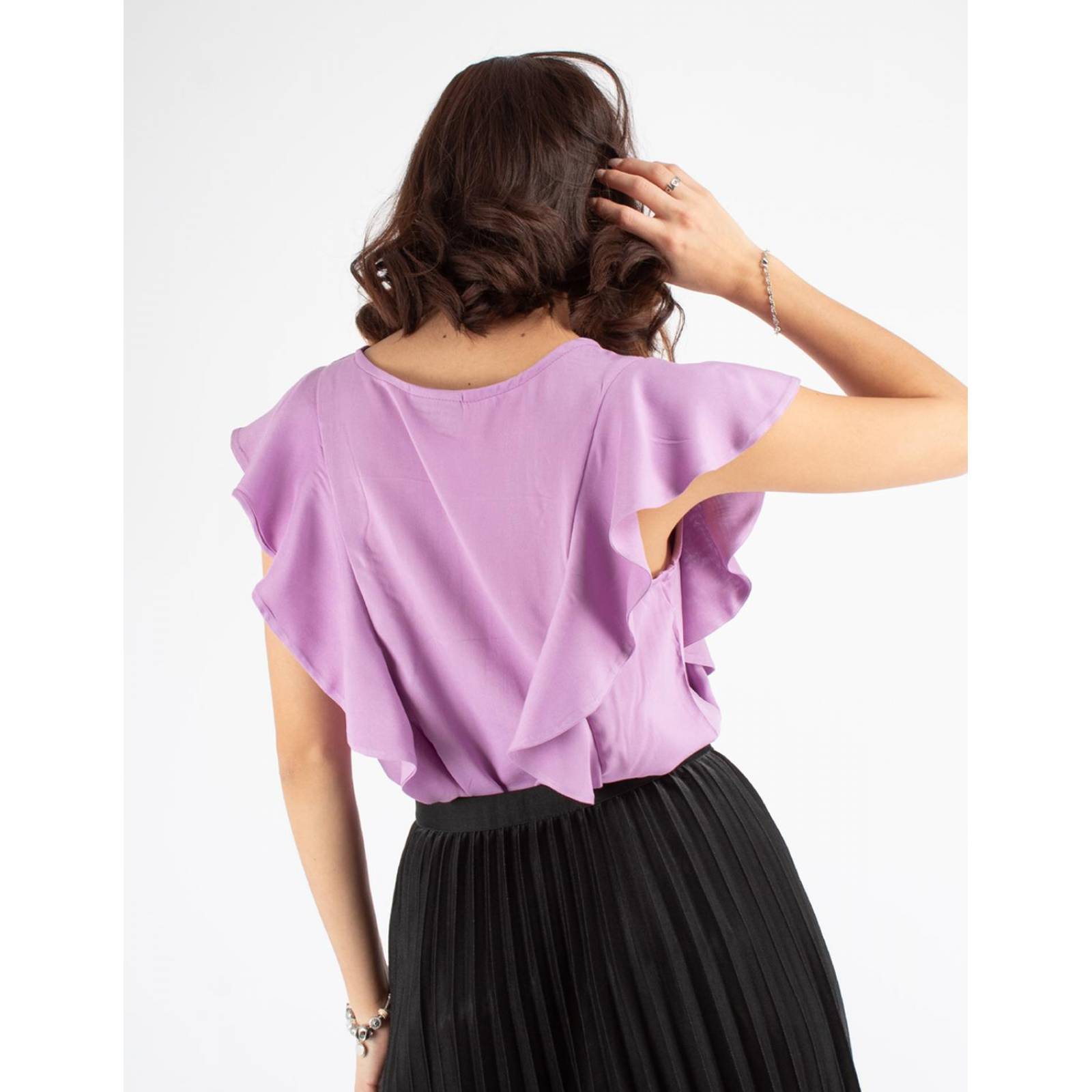 Blusa con escarolas 