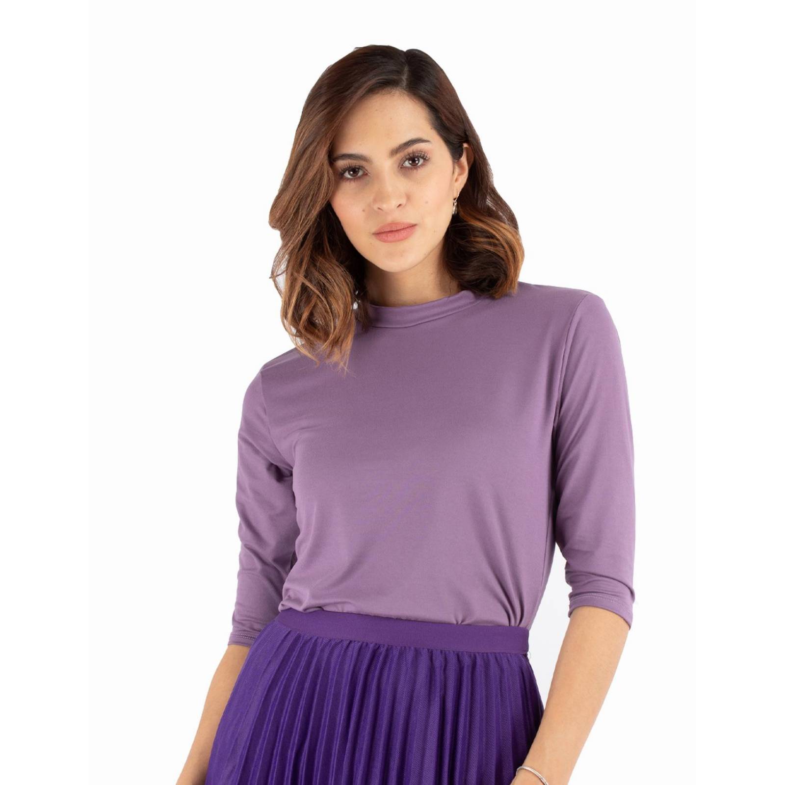 Playera básica manga 3/4 