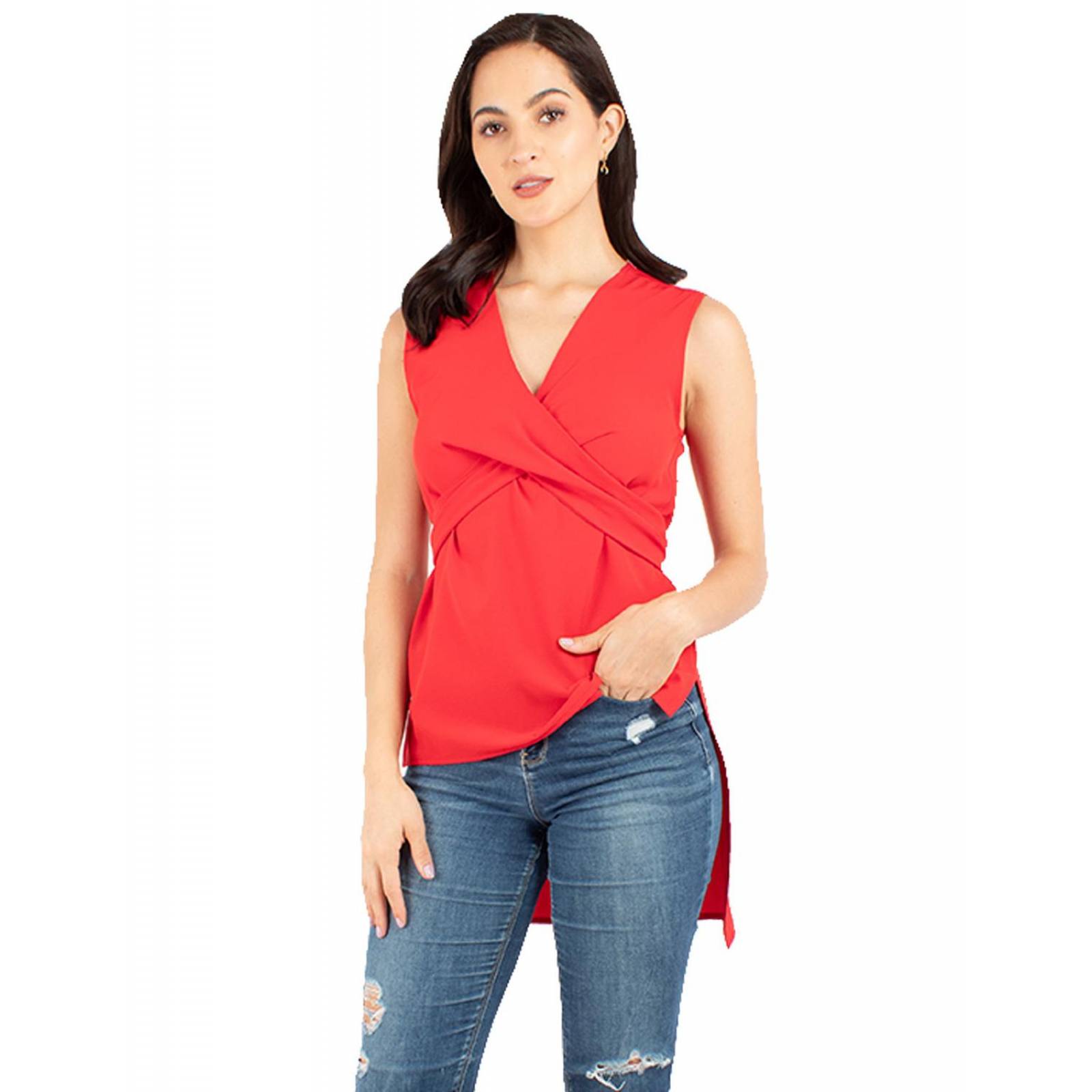 Blusa maxi cruce al frente