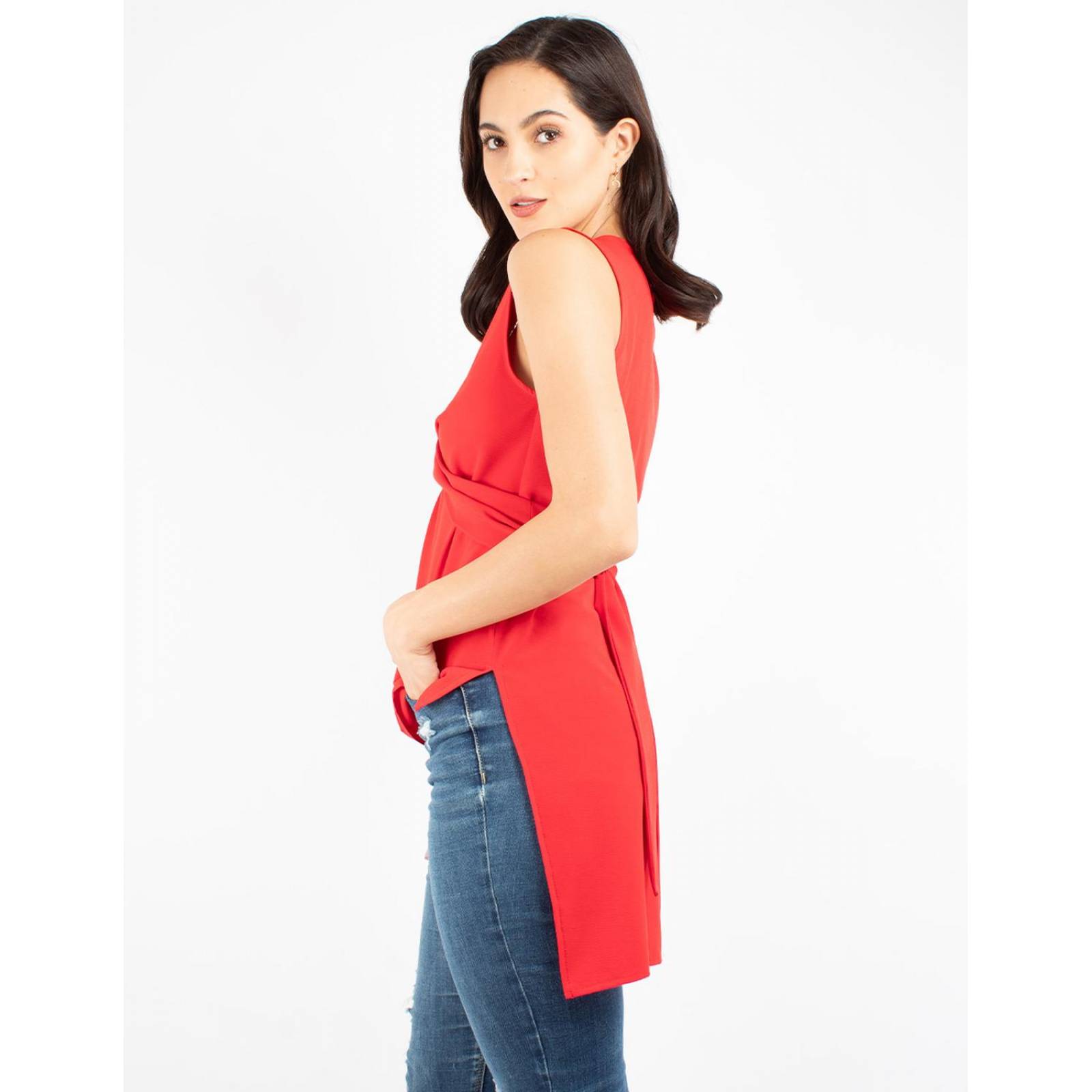Blusa maxi cruce al frente