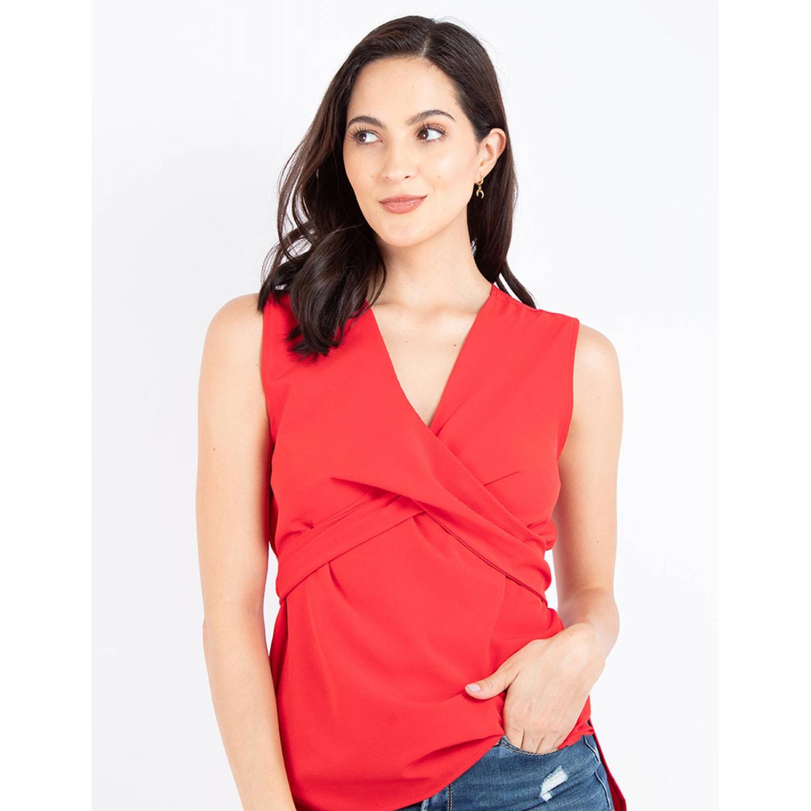 Blusa maxi cruce al frente
