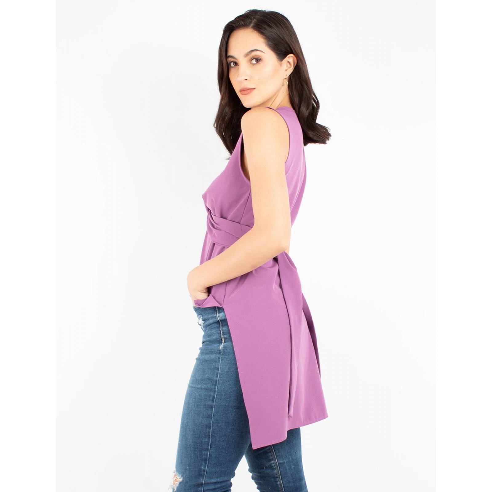 Blusa maxi cruce al frente