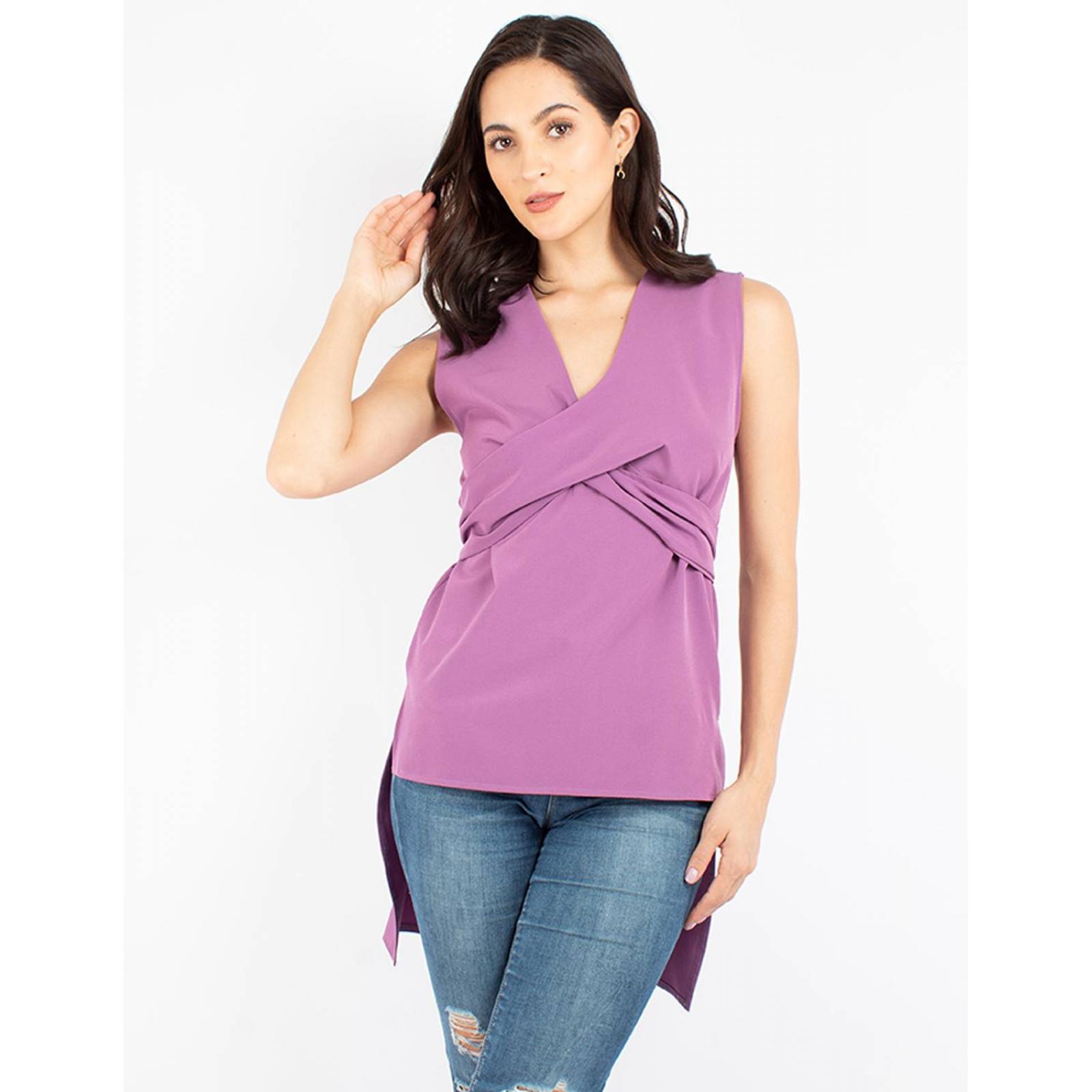 Blusa maxi cruce al frente