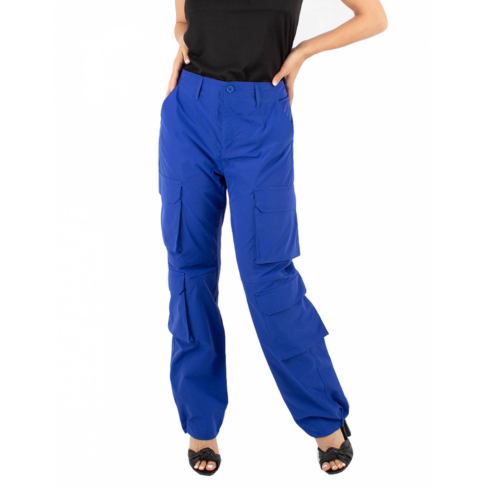 Pantalon Cargo Dama Mujer Trabajo Policia Bolsillo Oferta Grafa