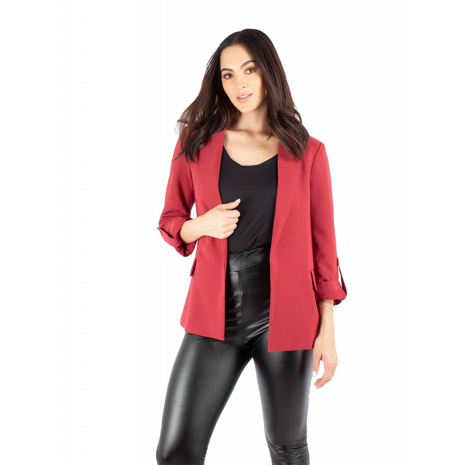 Blazer manga 3/4 con bolsillos 