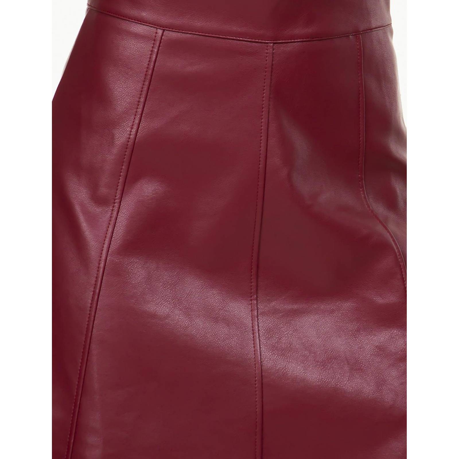 Falda midi vinipiel AMAD para mujer