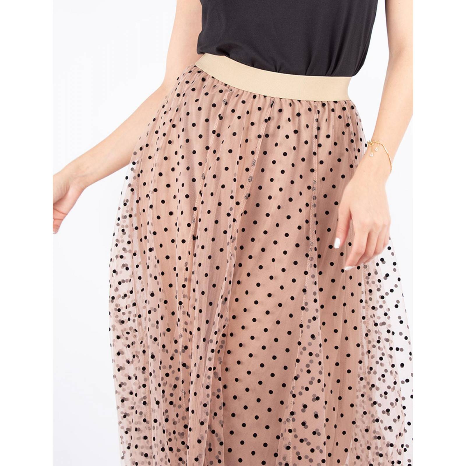 Falda tul puntos 