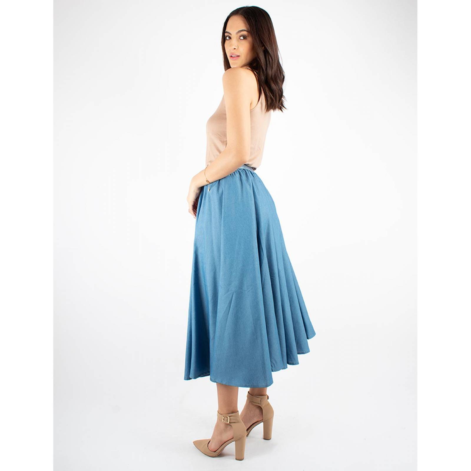 Falda circular mezclilla 