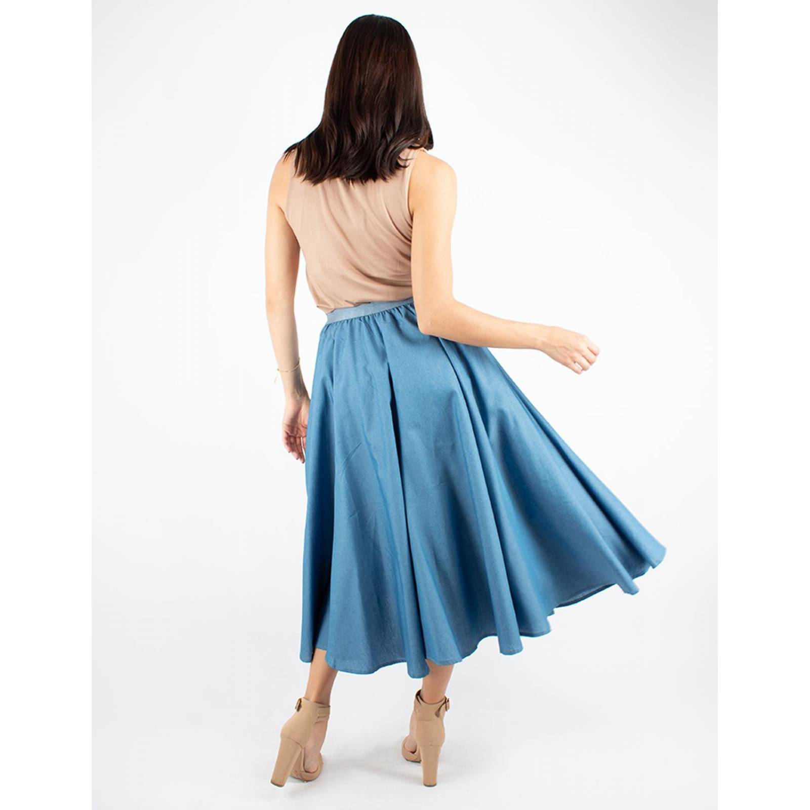 Falda circular mezclilla 