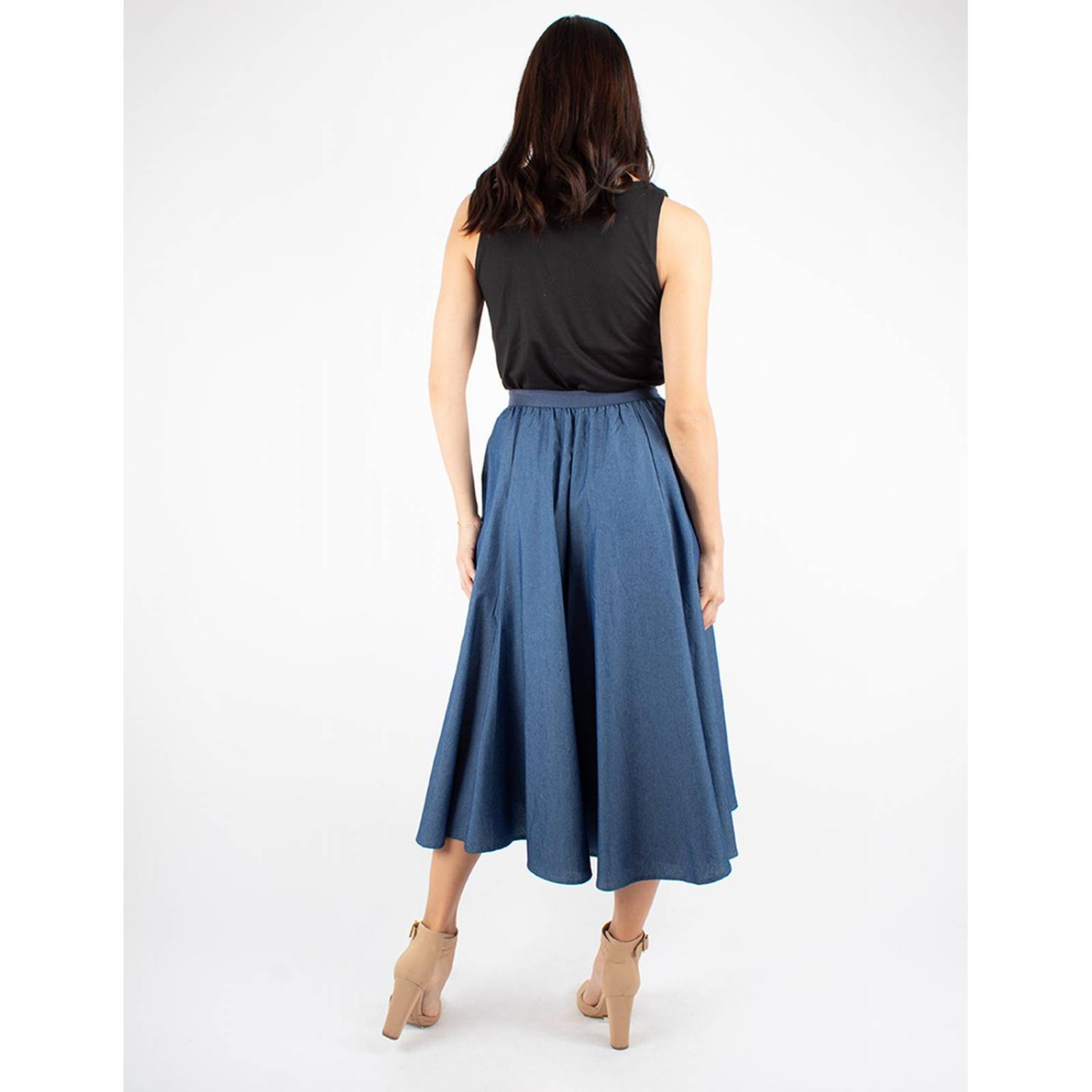 Falda circular mezclilla 