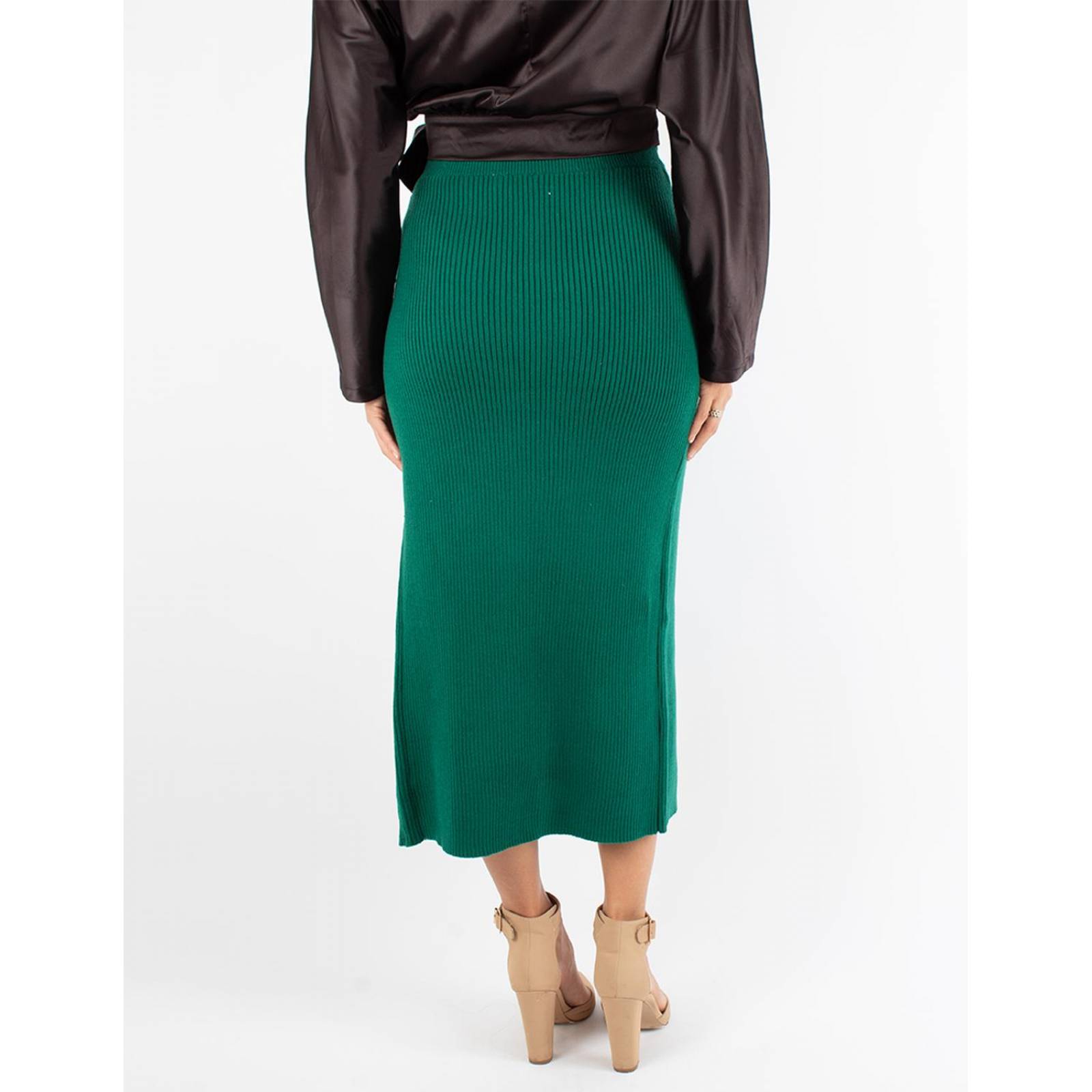 Falda lápiz tejida cruzada