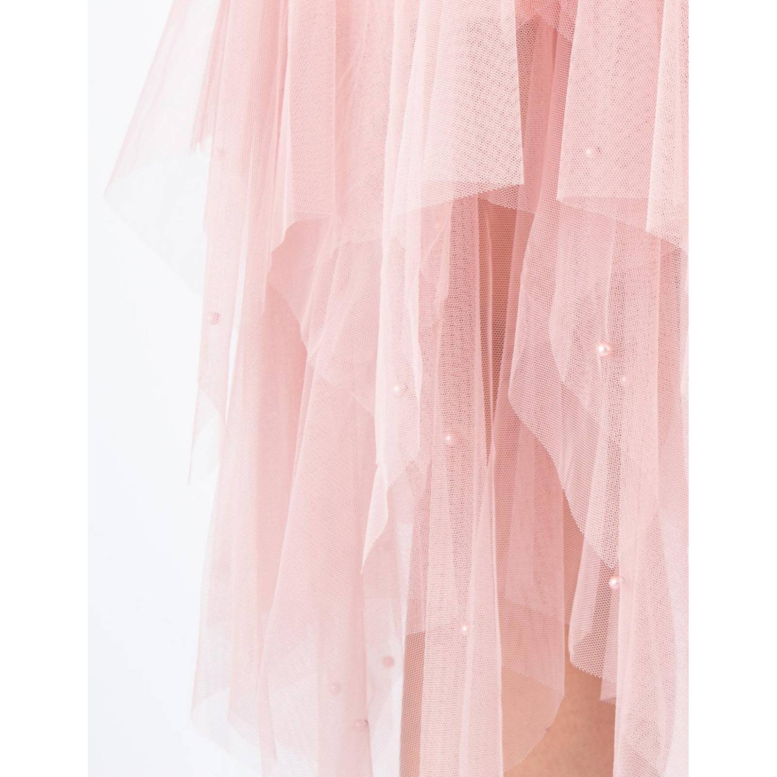 Falda tul de picos con perlas