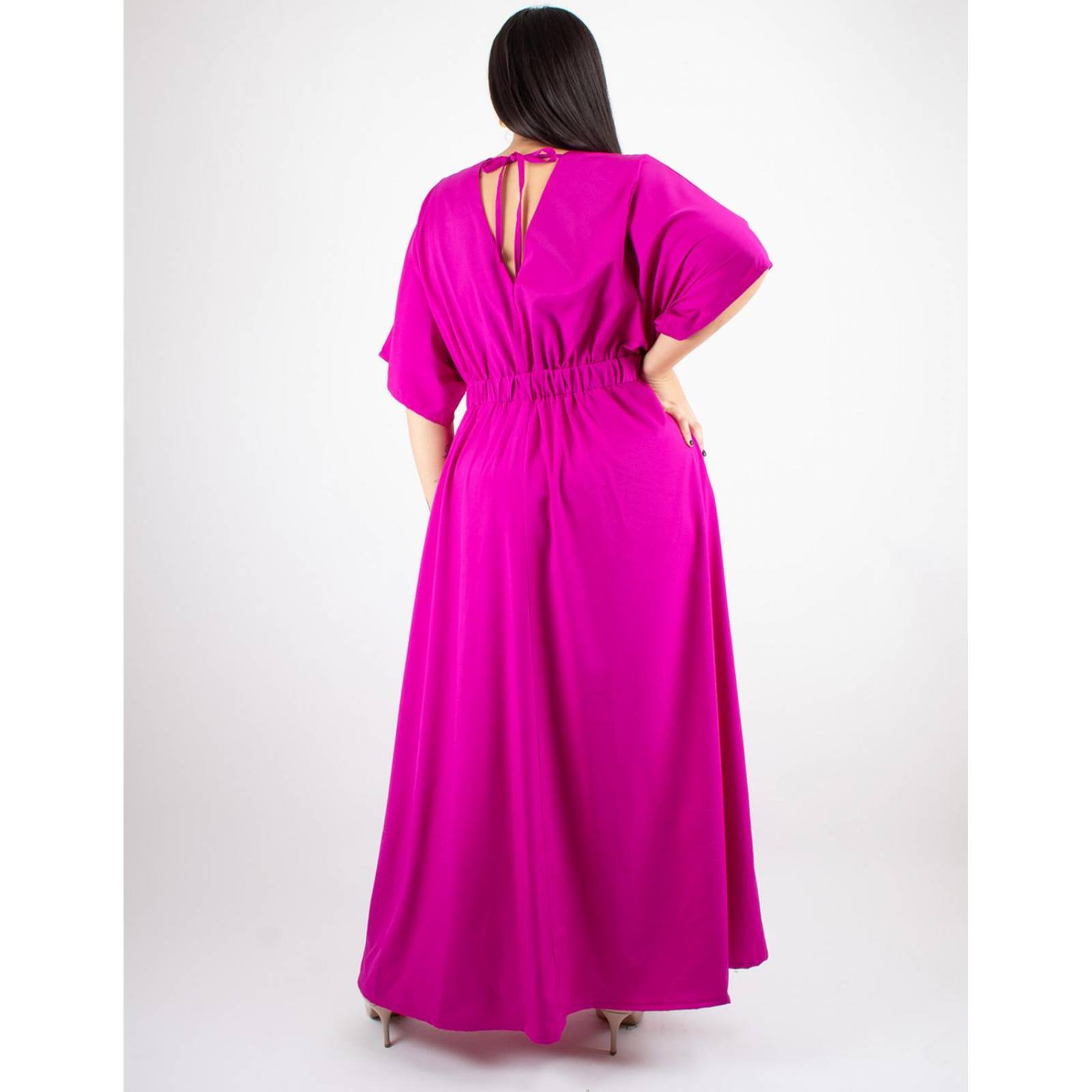 Maxi vestido Curvy manga kimono 